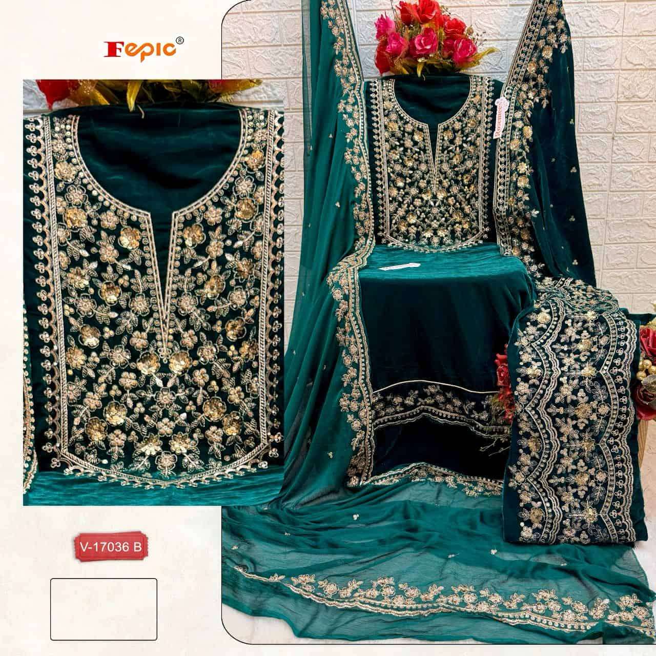 Fepic Rosemeen Velvet Pakistani Suit