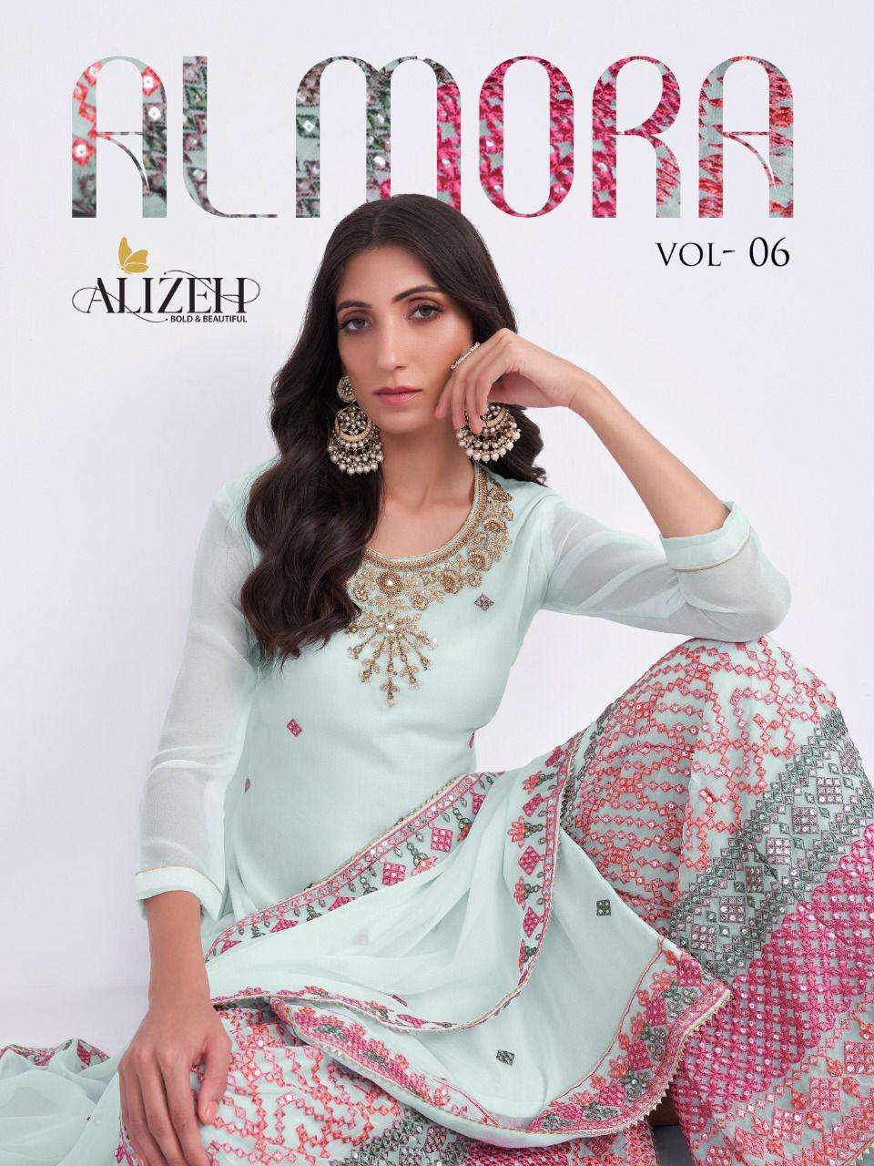 Alizeh Almora Vol 6 Party Wear Gharara Sharara Suit