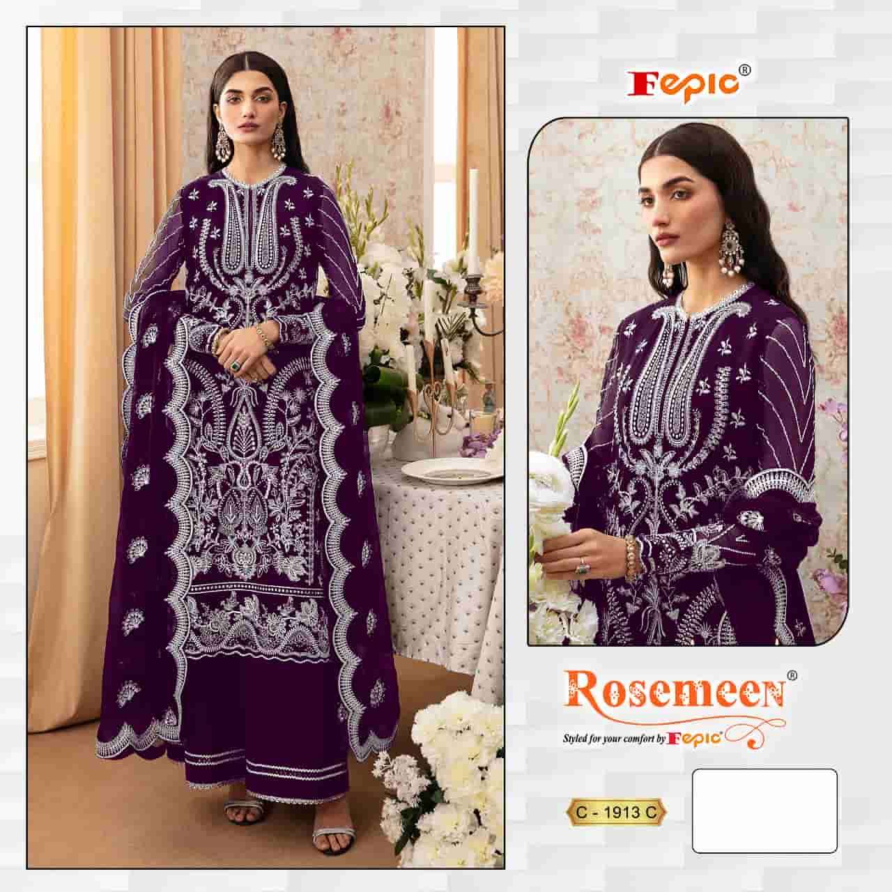 Fepic C 1913 C Exclusive Georgette Embroidered salwar Kameez Collection