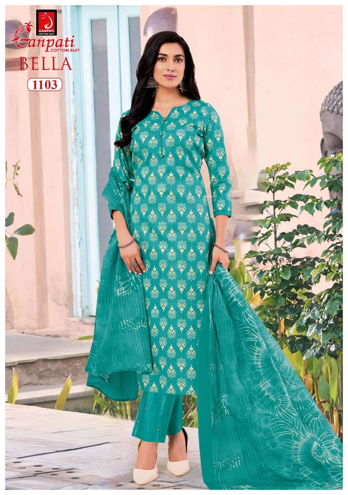Ganpati Bella Vol 11 Premium Cotton Ladies Dress Exporters