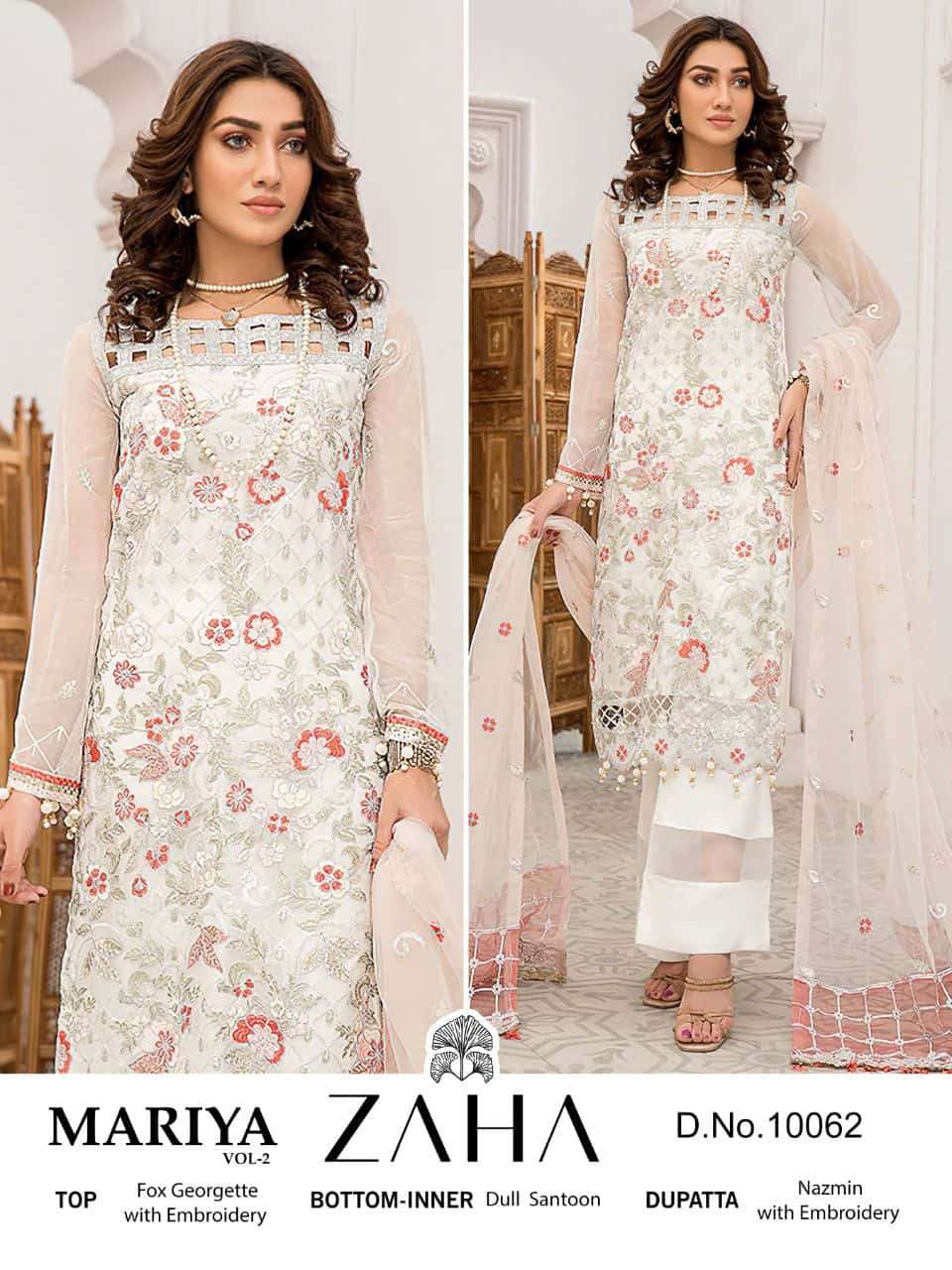 Zaha Mariya Vol-2 Pakistani Festive Suit
