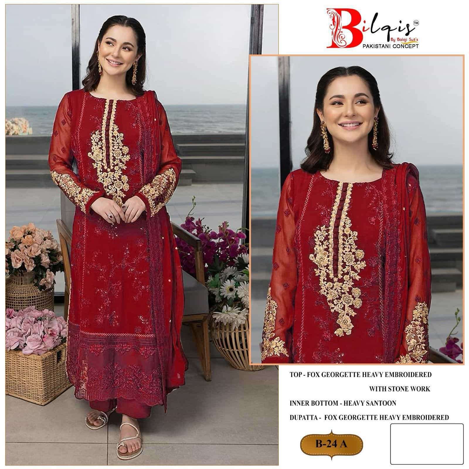 Bilqis B 24 Festive Wear Style New Latest Designer Unstitched Suit