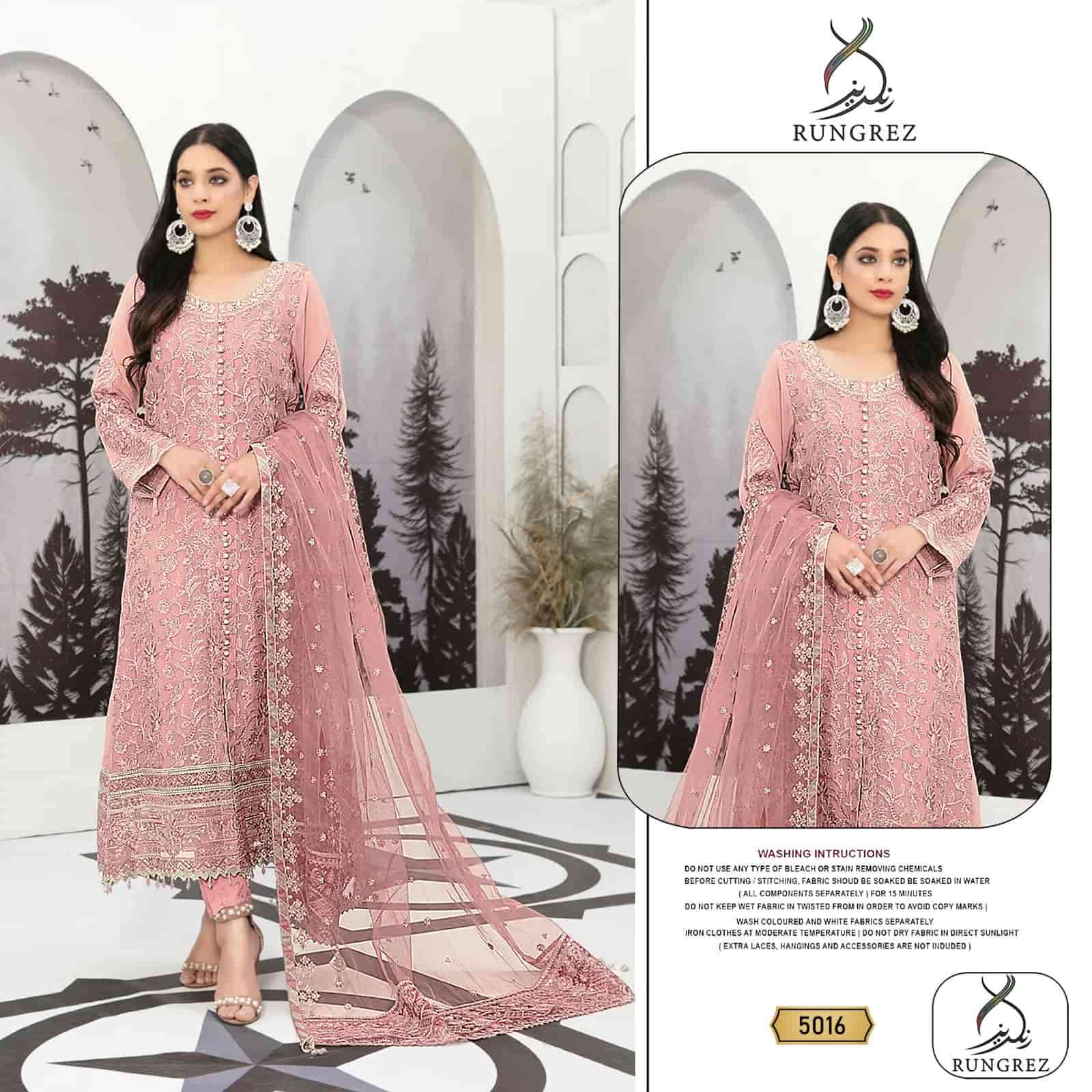 Rungrez 5016 Colors Pakistani Heavy Designer Style Party Wear Suit Exporter