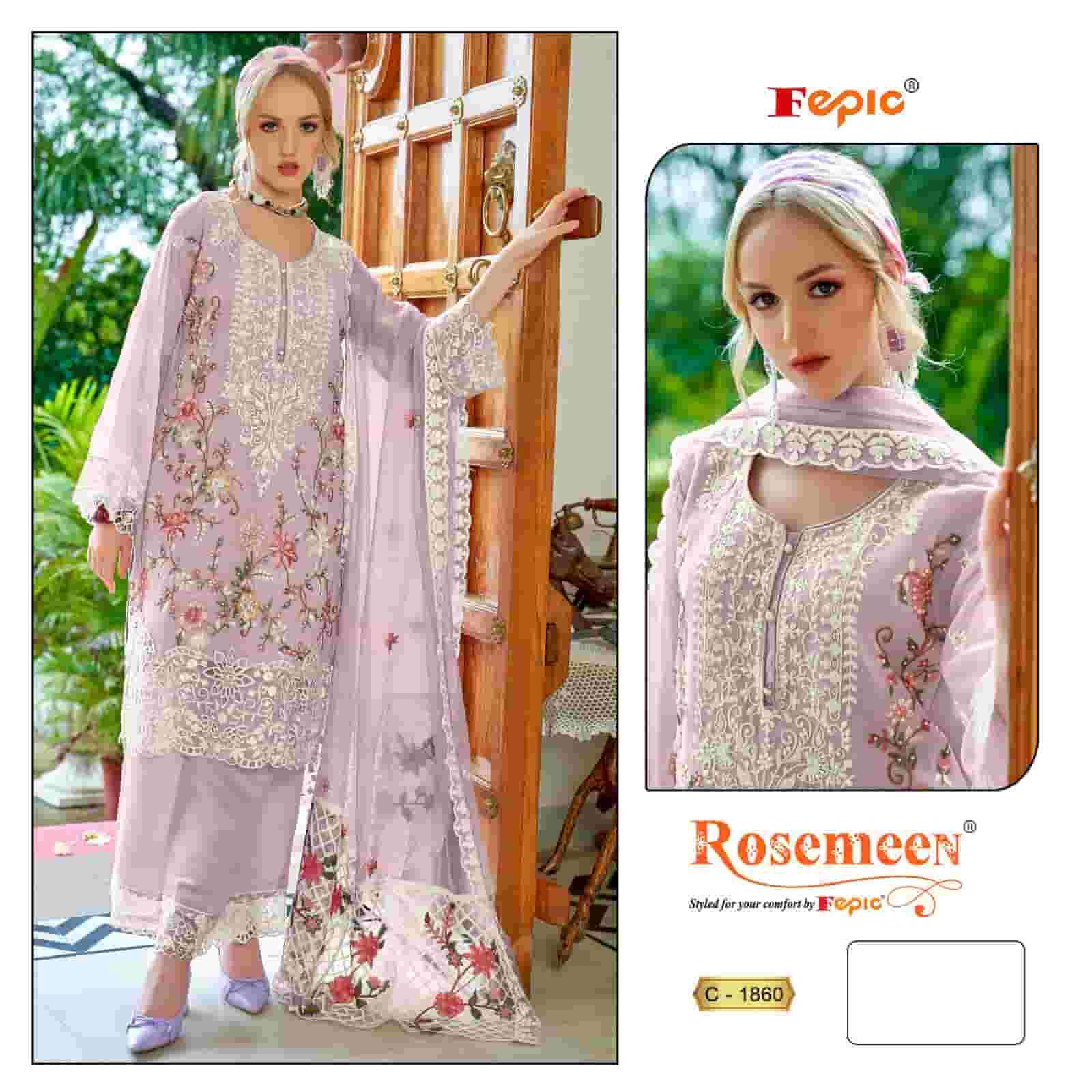 Fepic C 1860 A Designer Style Pakistani Georgette Salwar Suit Ensemble