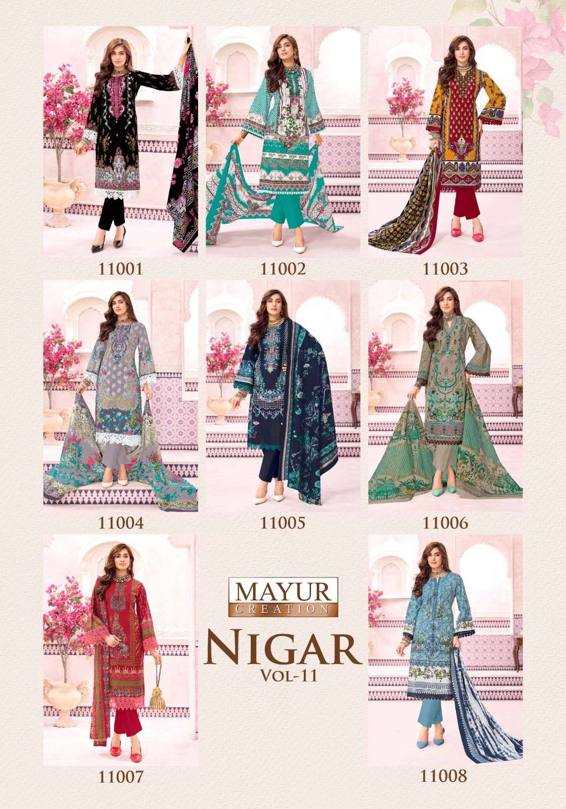 Mayur Nigar Vol 11 Cotton Unstitched Salwar Suit