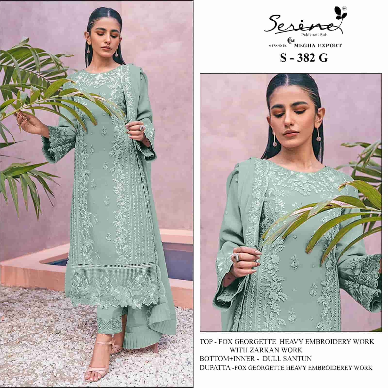 Serine S 382 G Exclusive Designs Pakistani Festive Wear Suit Exporter