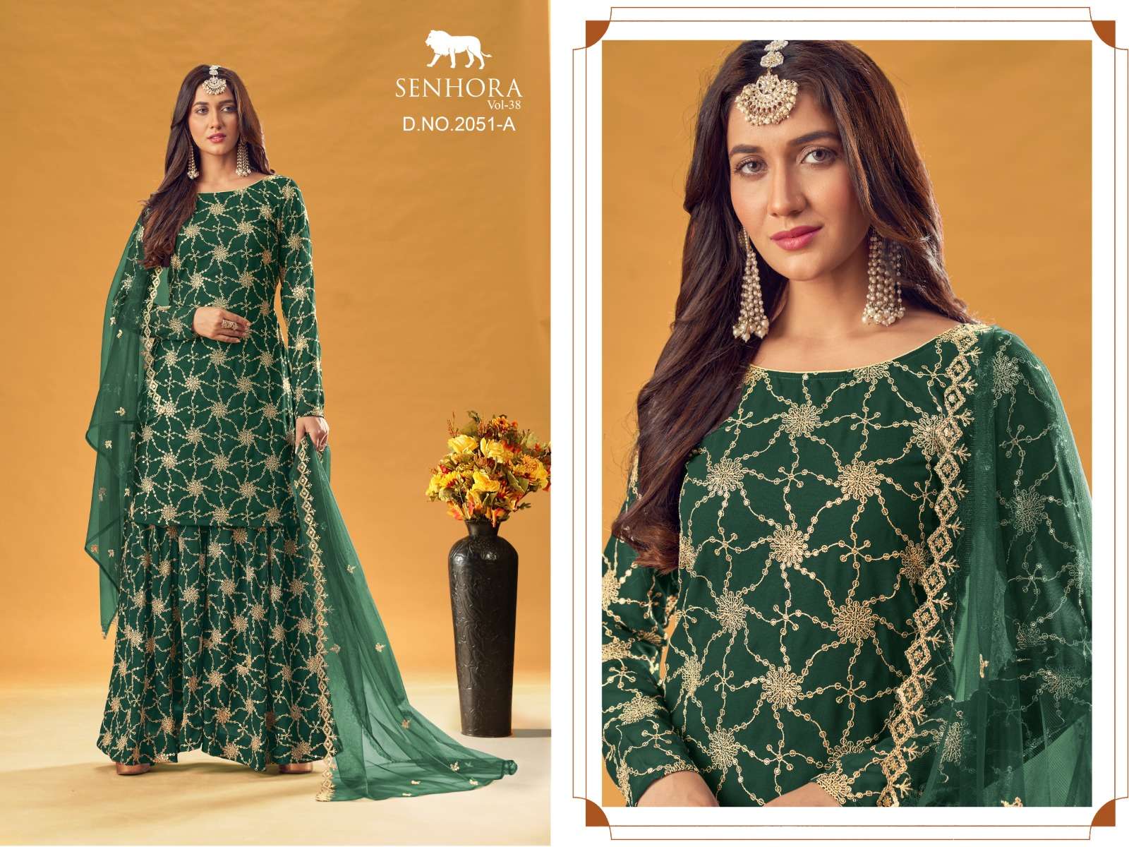 Senhora Vol 38 Colors Designer Readymade Salwar Suit Catalog Wholasaler