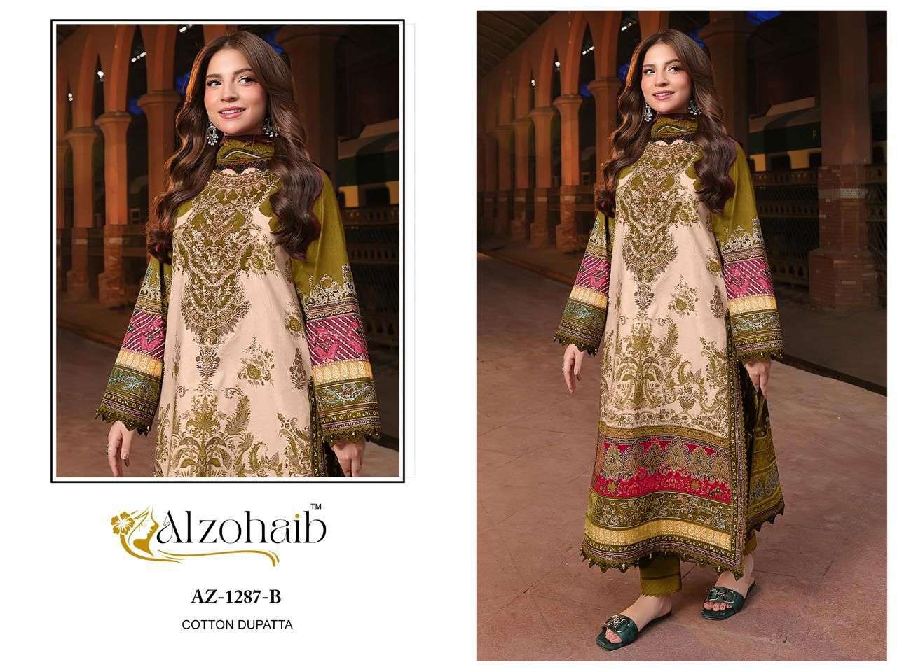 Alzohaib 1287 Colors Pakistani Suit Salwar