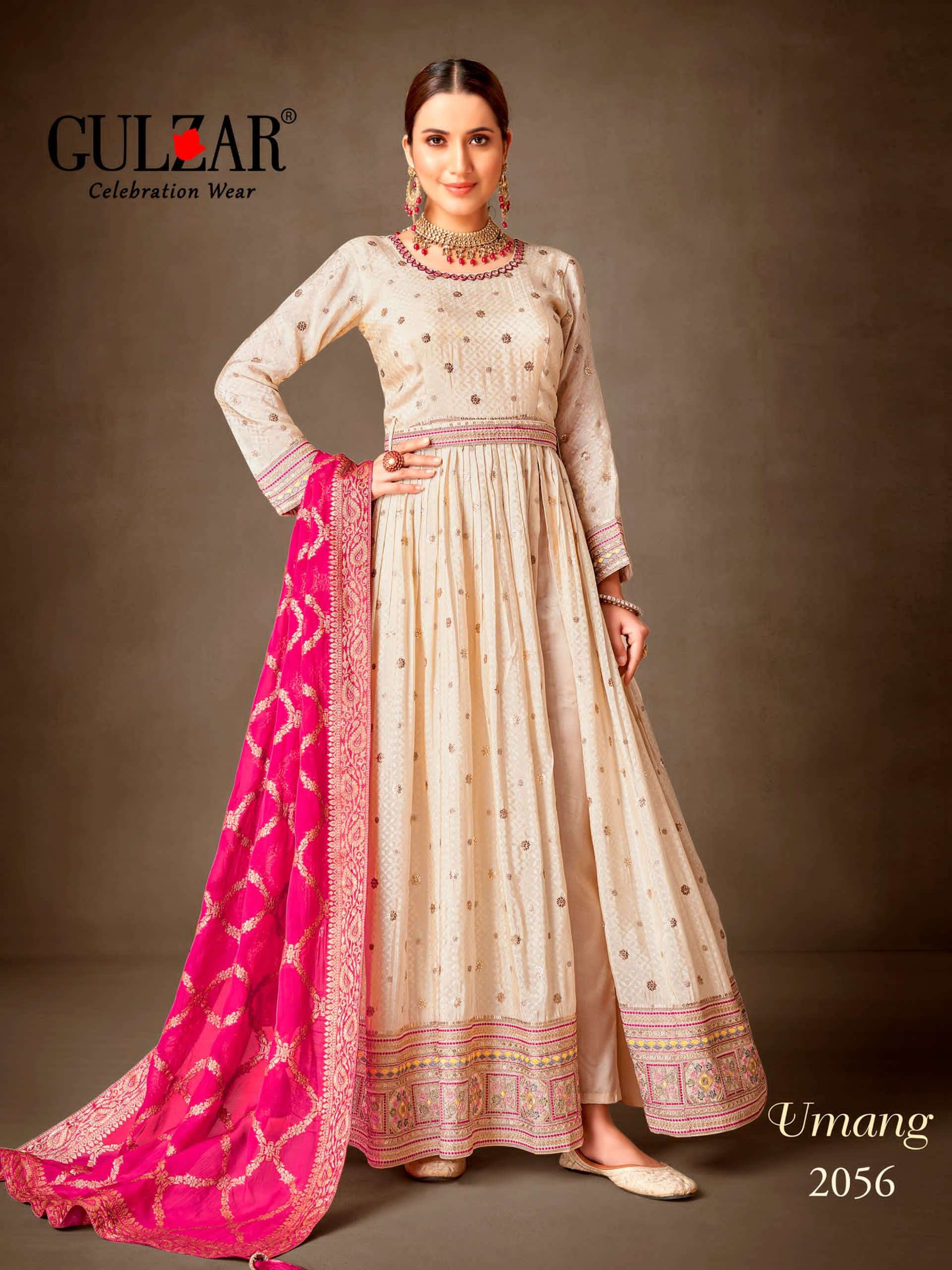 Gulzar Umang 2055 To 2057 Latest Designer 3 Piece Set Wedding Collection
