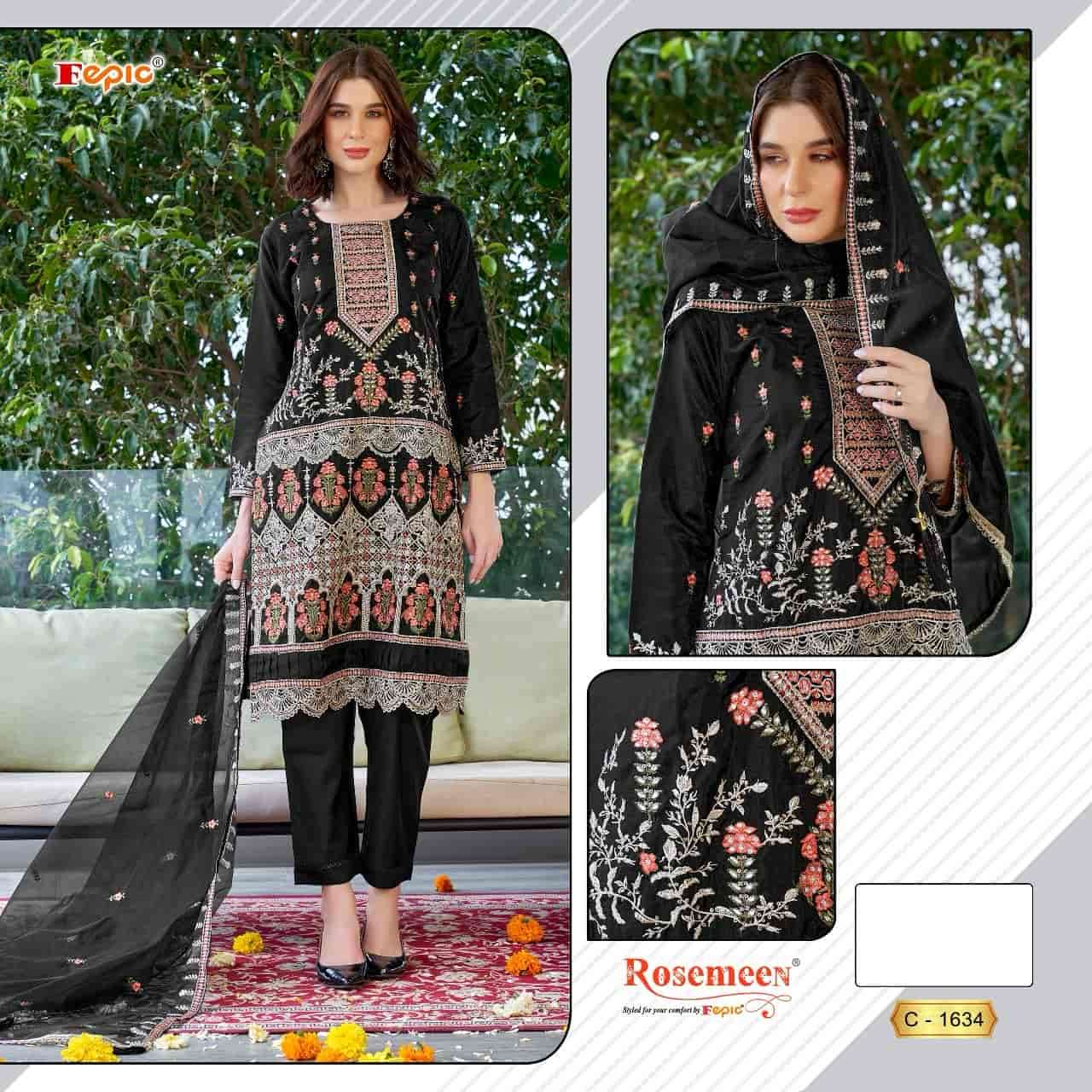Fepic C 1634 Colors Pakistani Festive Wear Style Designer Pakistani Suit Exporter