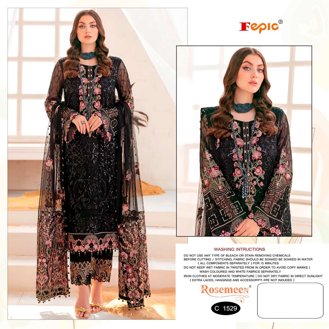 Fepic Rosemeen C 1529 A Pakistani Suit
