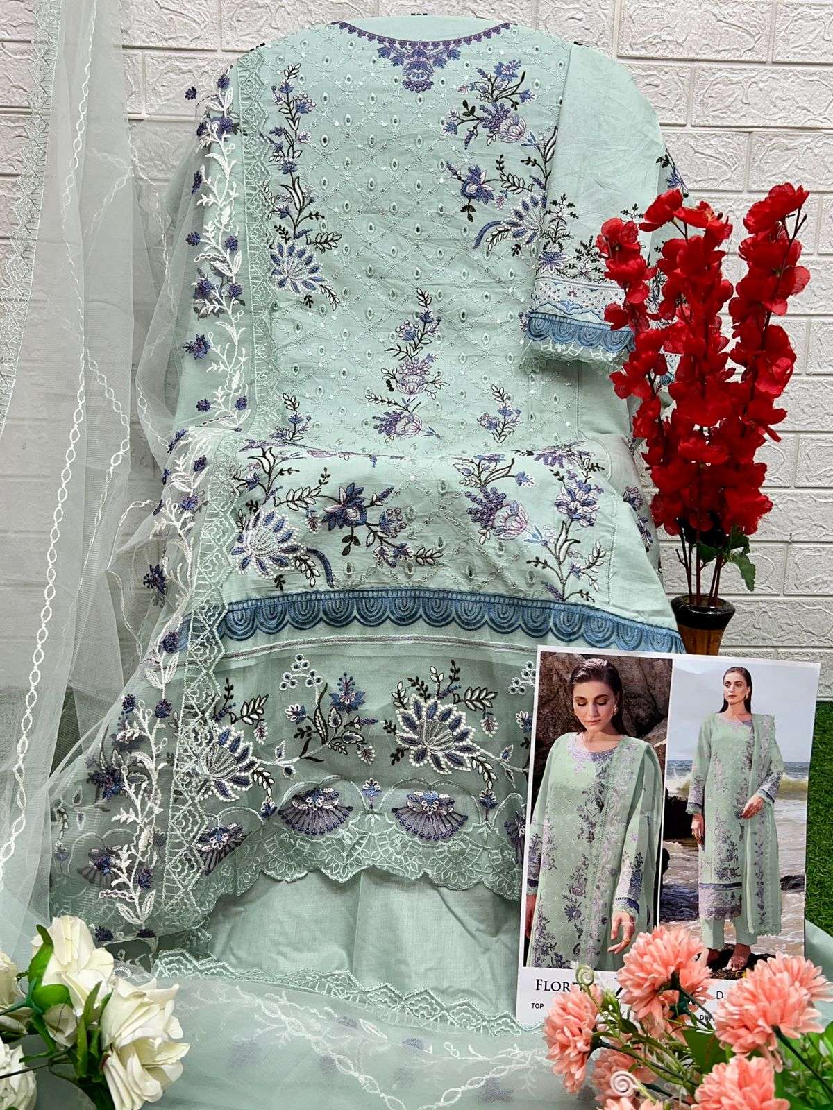 Zaha Florent 10296 Colors Pakistani Cotton Dress Catalog Exporters Buy Online