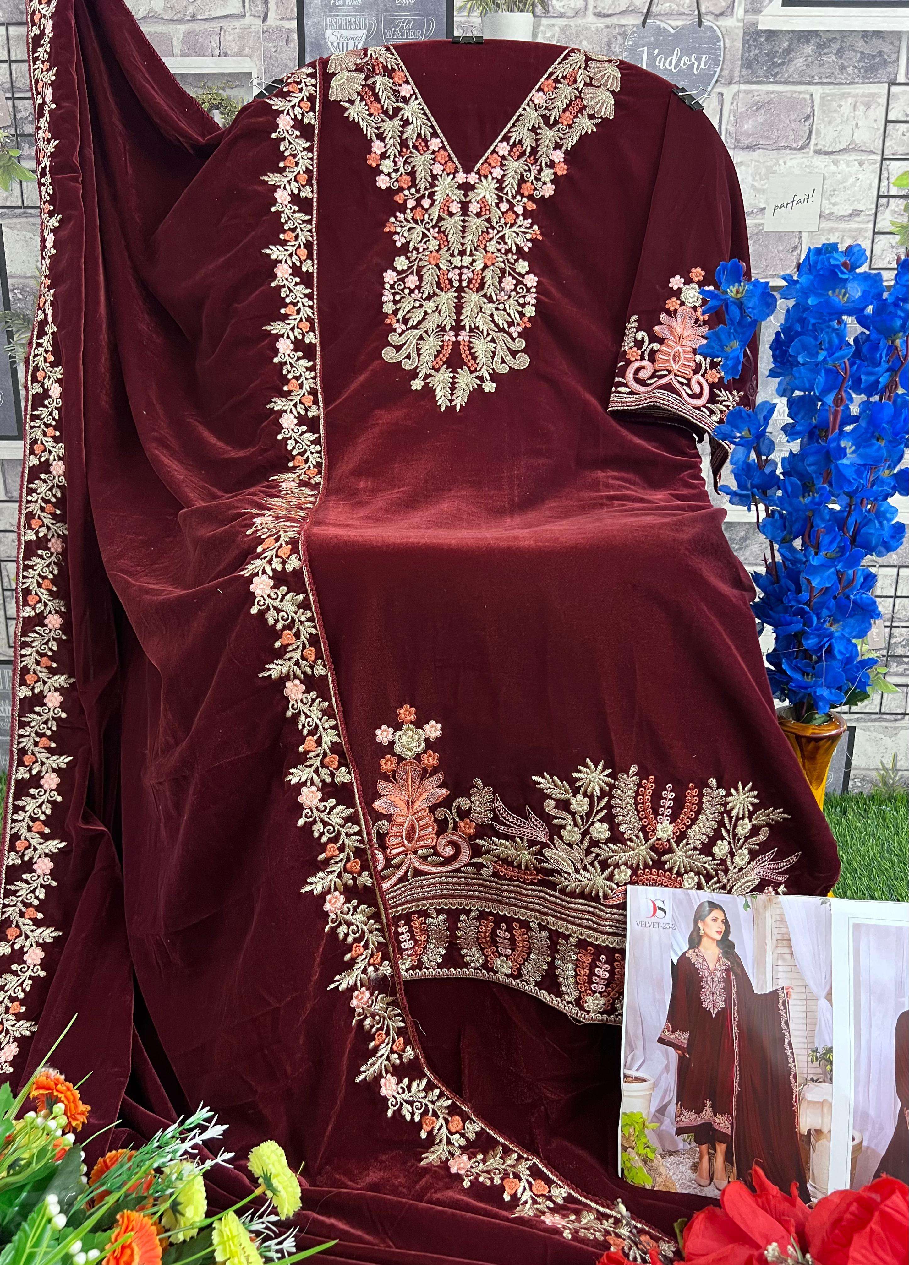Deepsy Designer Velvet Pakistani Suit