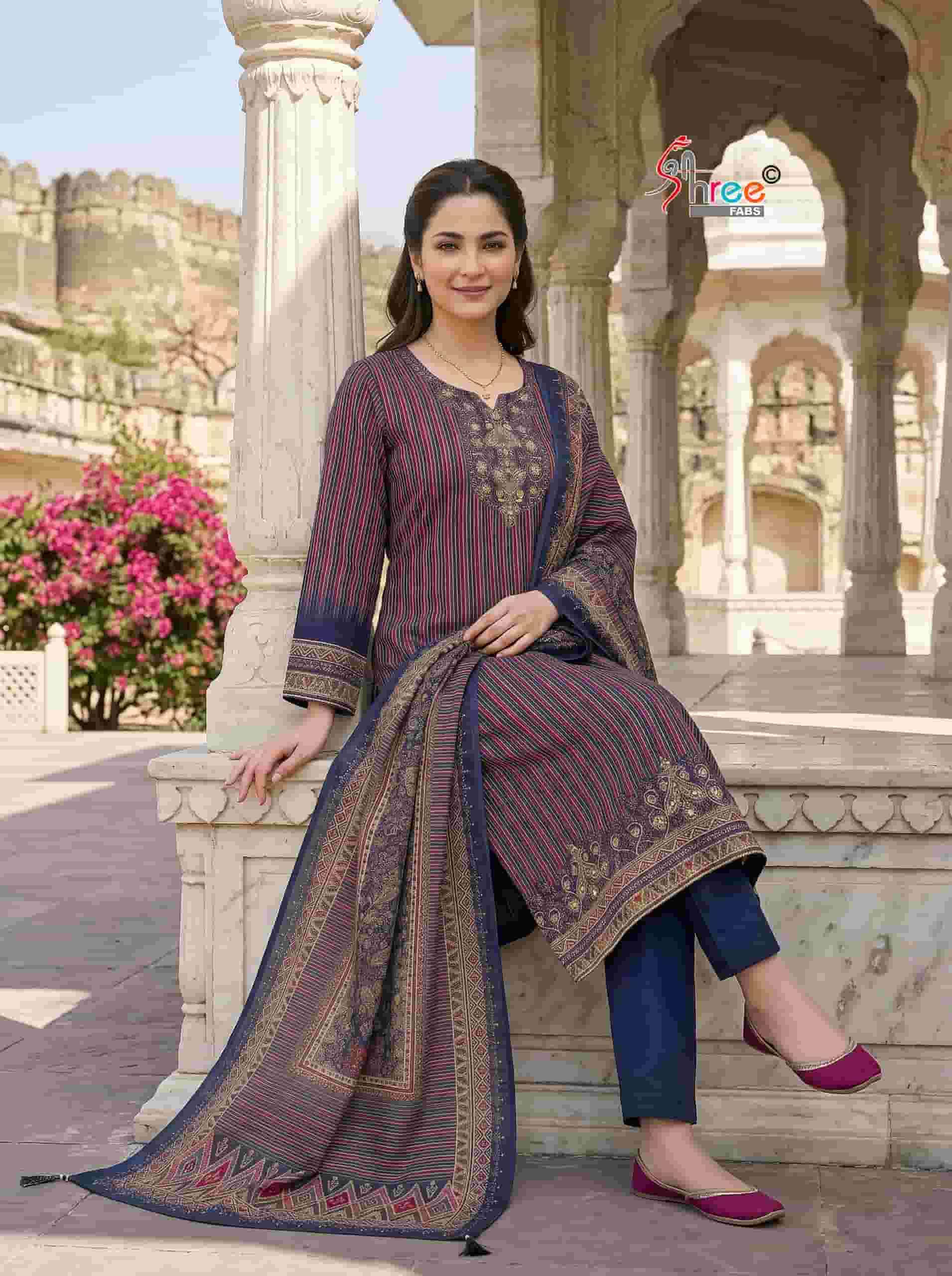 Shree Fabs Kt 365 Pure Muslin Pakistani Dress Latest Collection