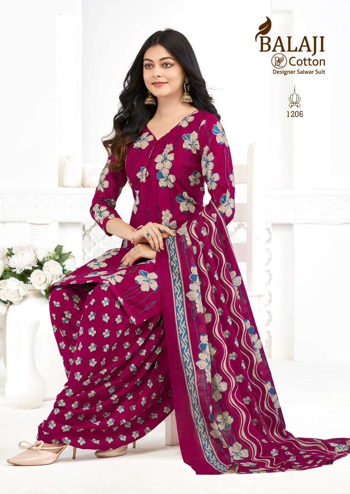 Balaji Cotton Sui Dhaaga Vol 12 Unstitch Cotton Suit