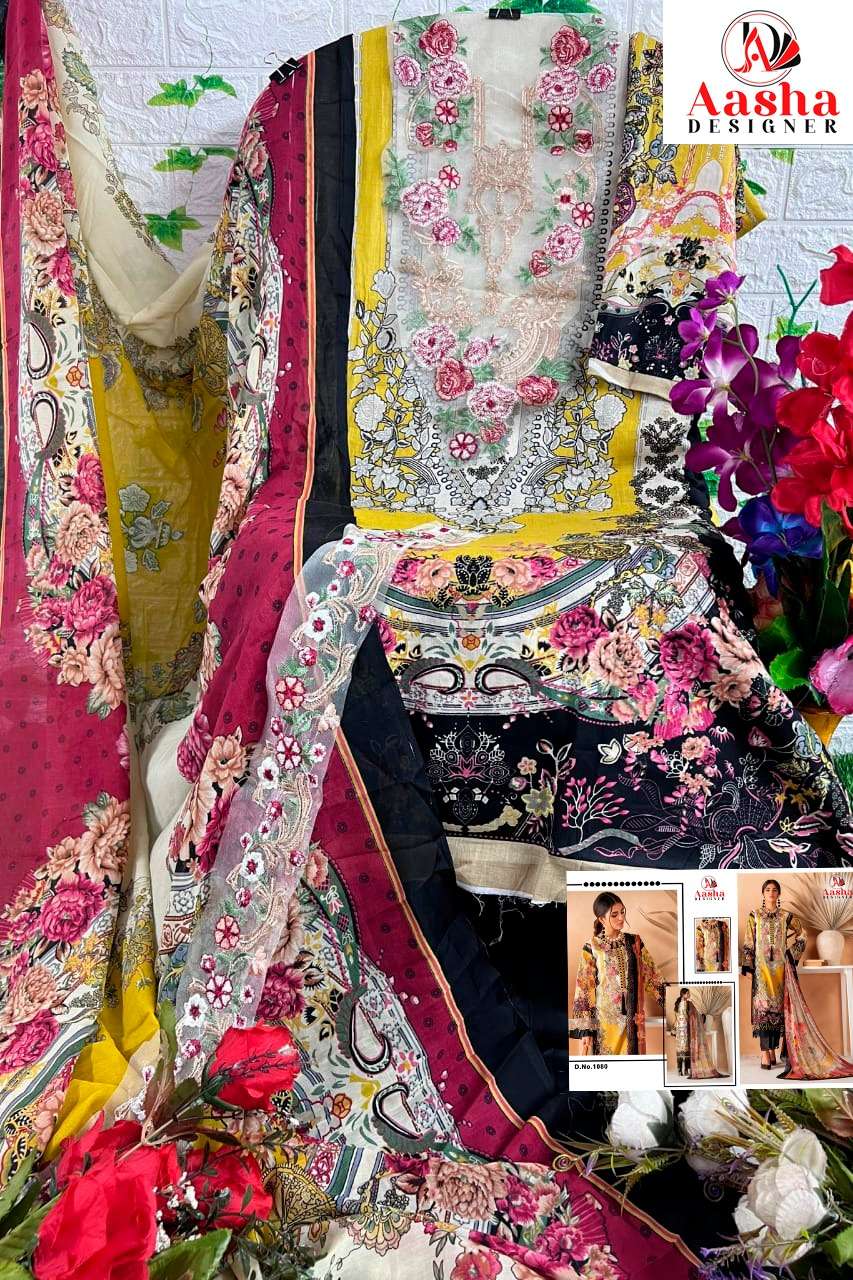 Aasha Designer 1080 Hit Designs Exclusive Cotton Pakistani Suit