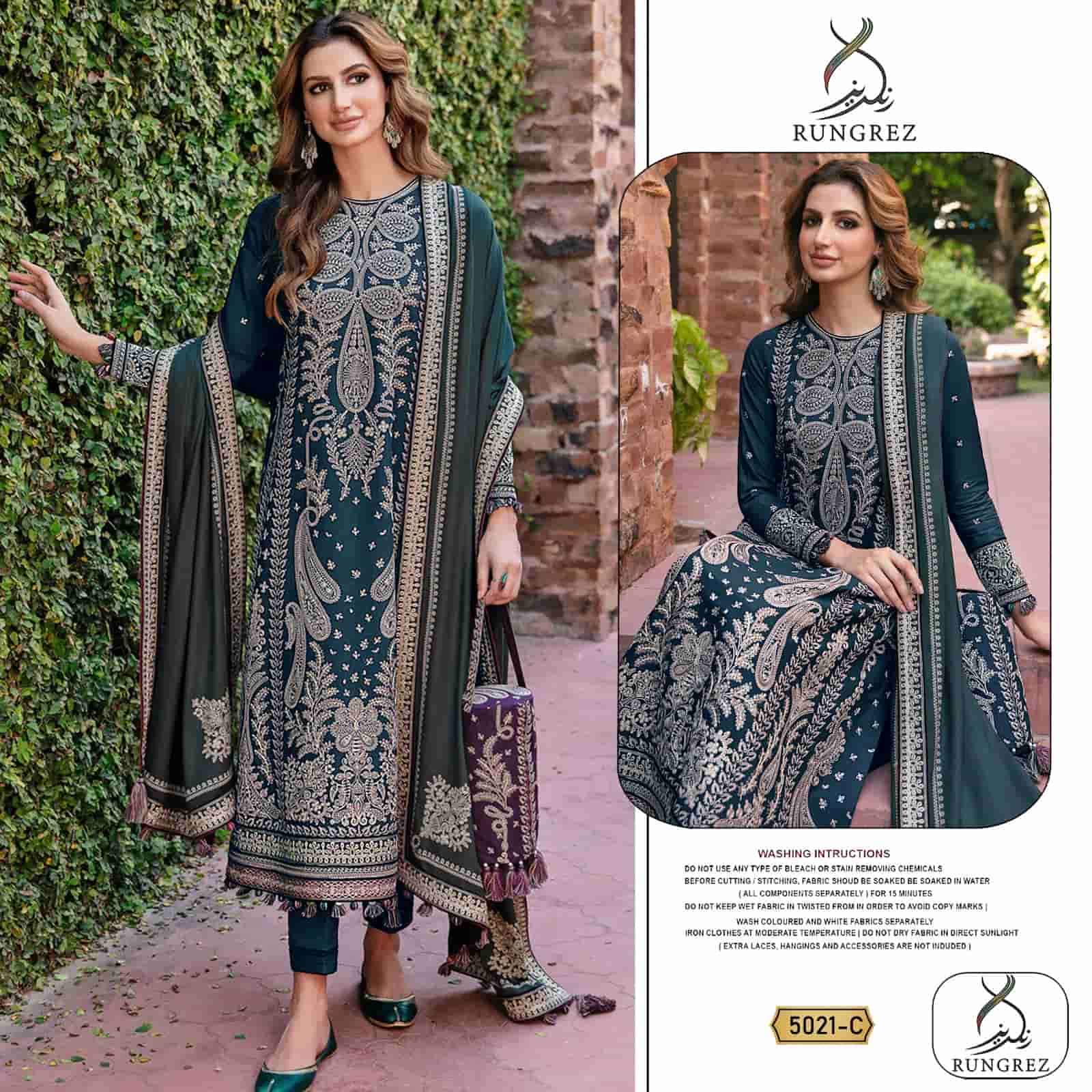 Rungrez 5021 Colors Pakistani Festive Wear Style Designer Salwar Suit Wholesalers