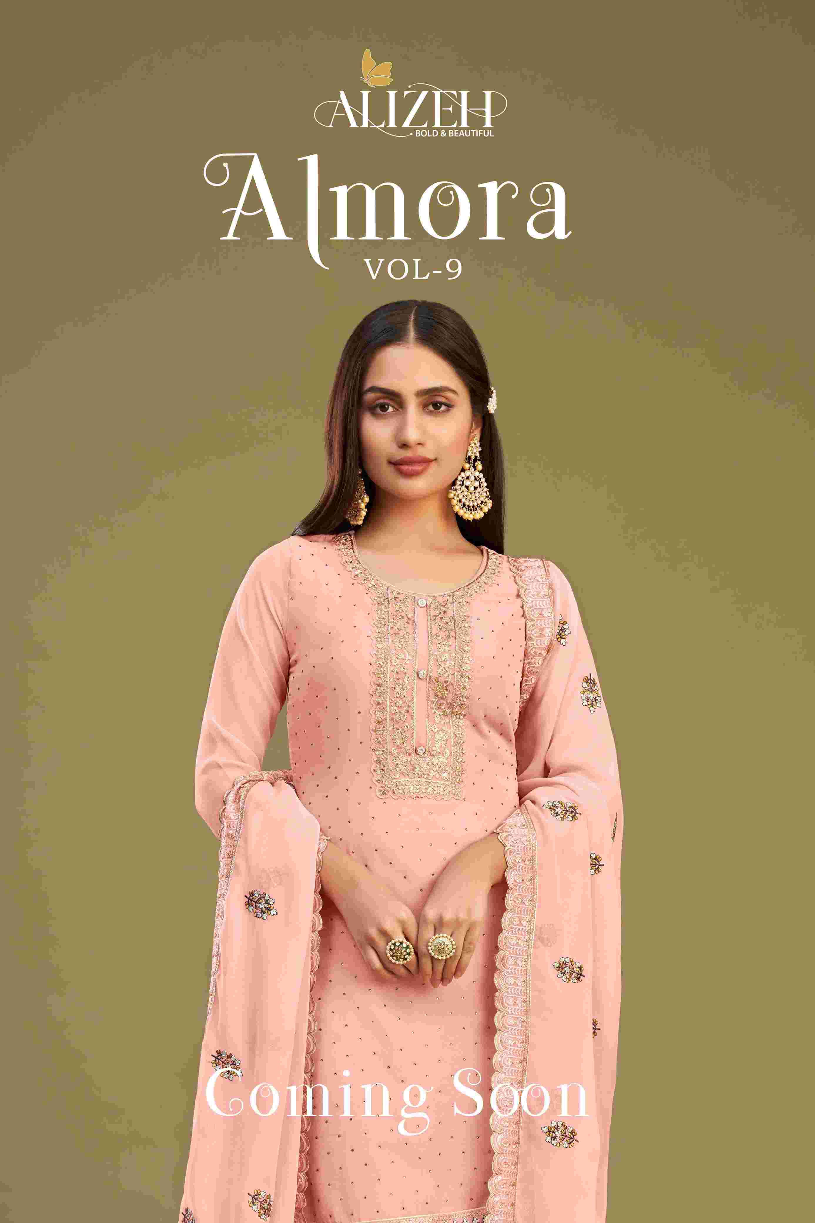 Alizeh Almora Vol 9 Festive Collection Georgette Designer Dress Exporters