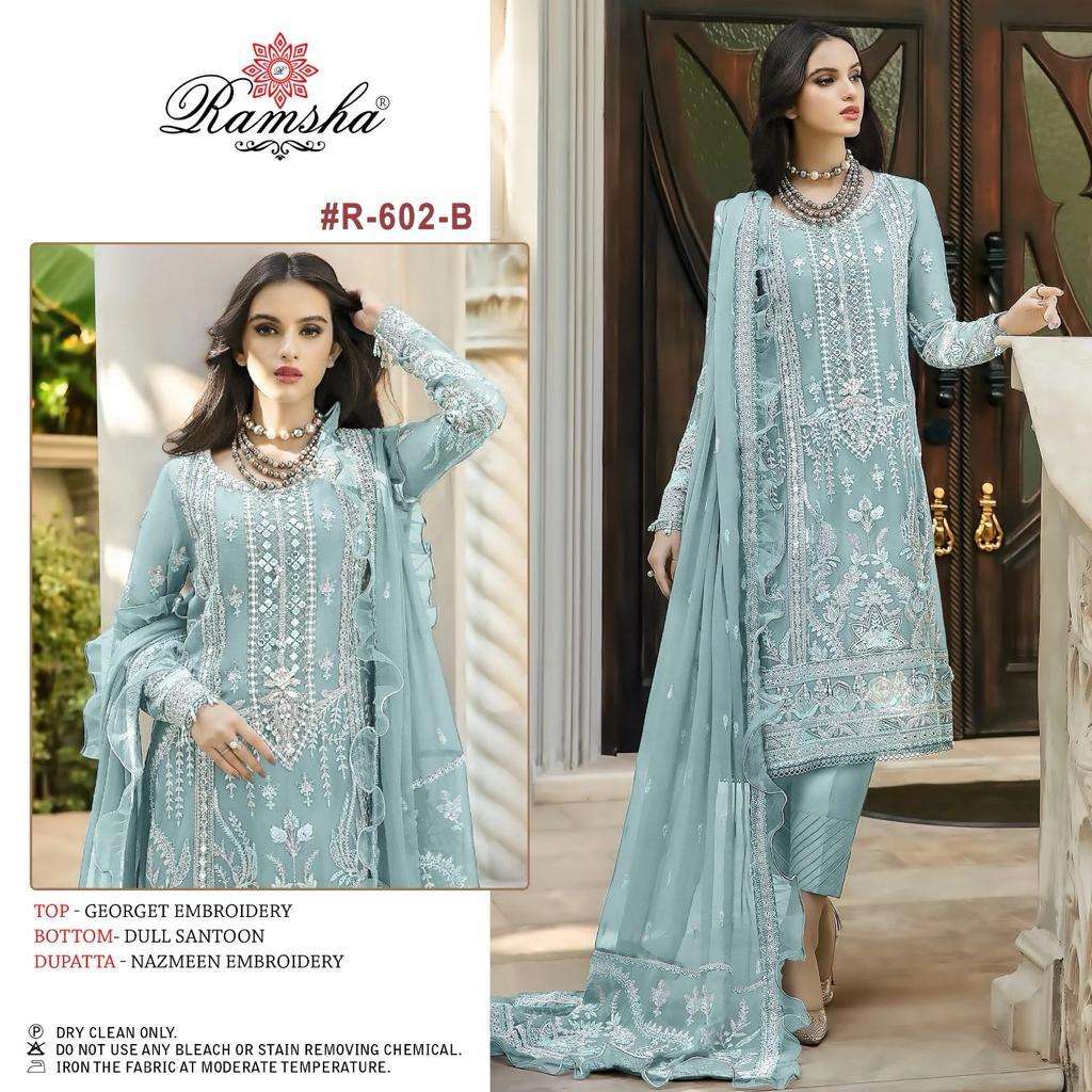 Ramsha R 602 B Designer Pakistani Party Suit