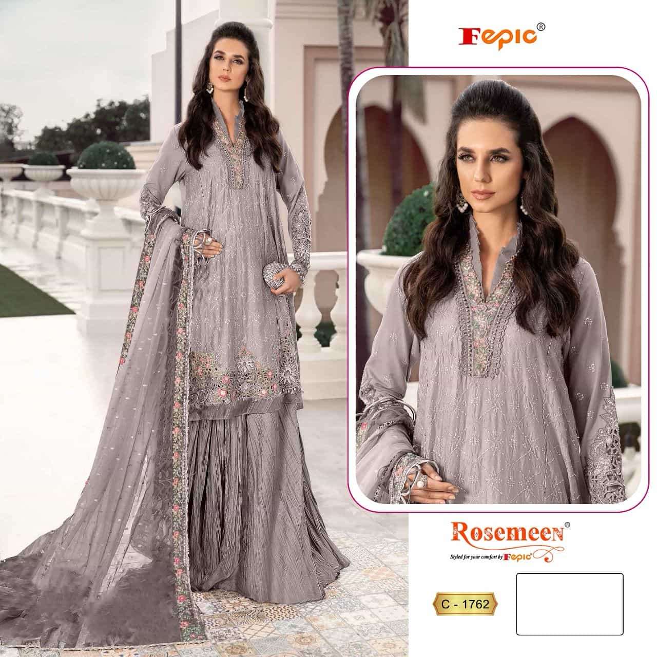 Fepic C 1762 Elevate Your Style Organza Pakistani Dress Online