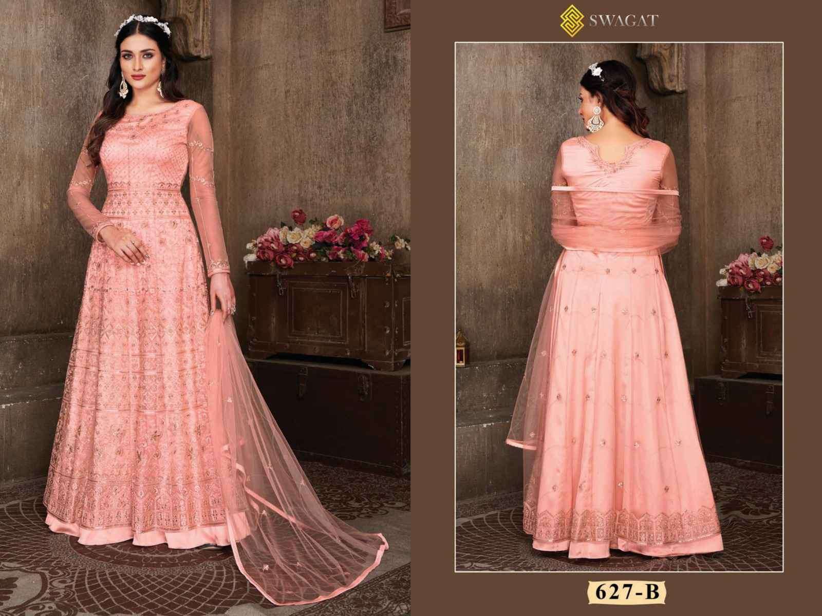 Swagat Violet 627 Colors Designer Party Wear Dress