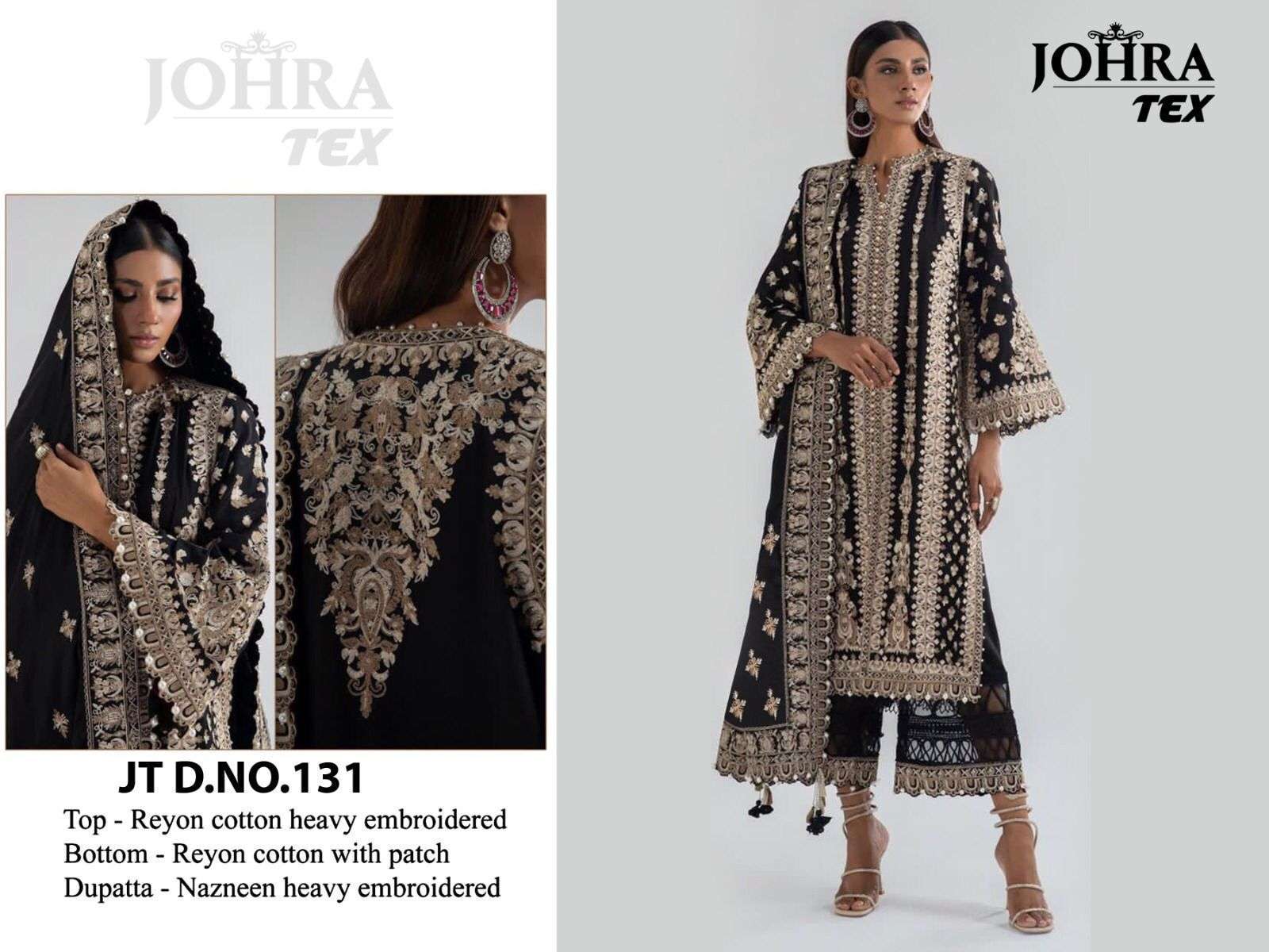 Johra Tex Jt 131 Festive Collection Pakistani Cotton Suits New Collection