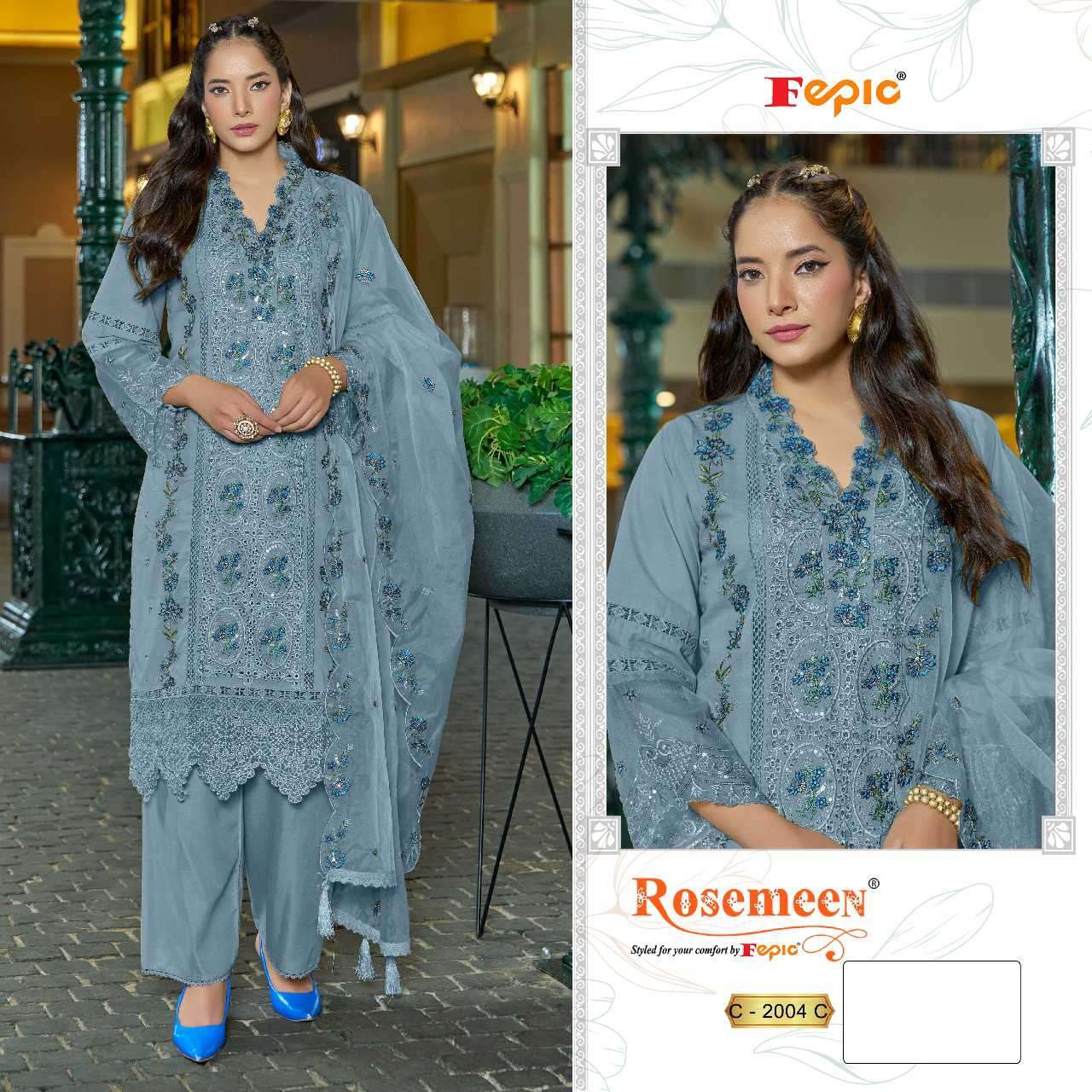 Fepic Rosemeen Embroidered Pakistani Suit