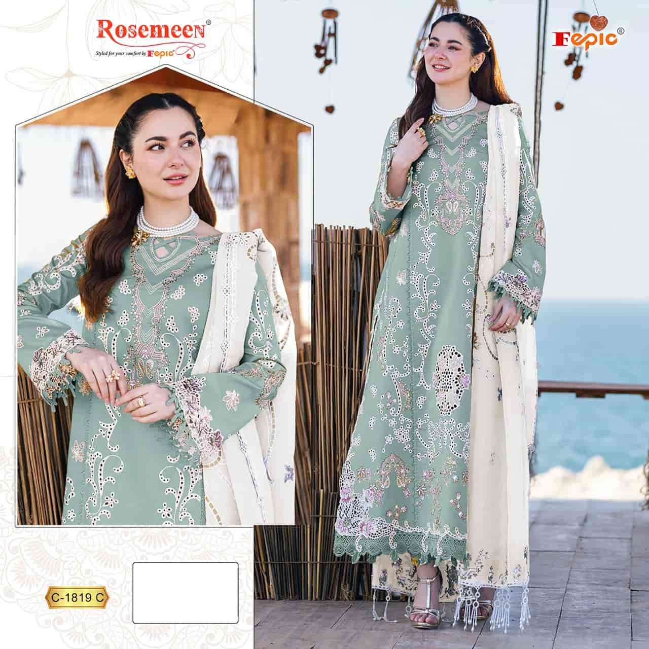 Fepic 1819 C Heavy Rayon Pakistani Embroidered Suit Collection