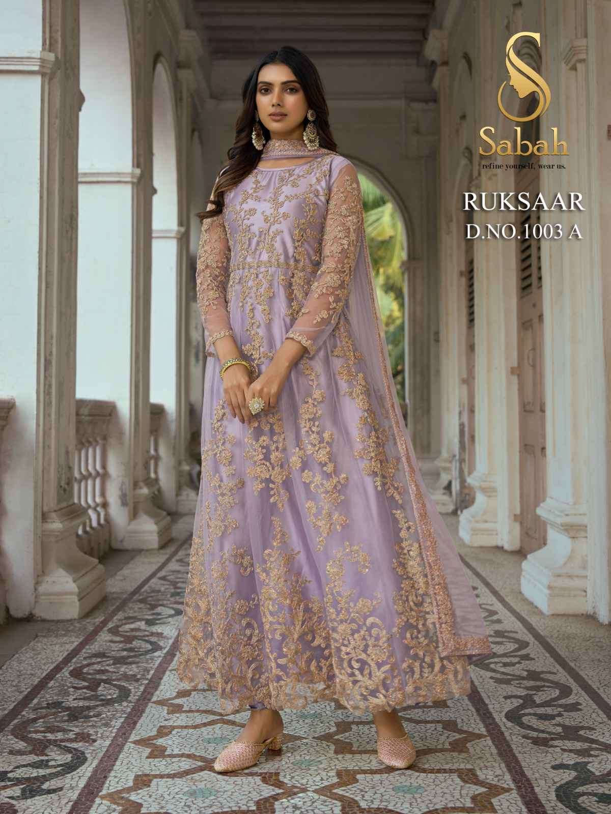 FK Fashion Sabah Ruksaar 1003 Colors Designer Wedding Wear Dress New Collection