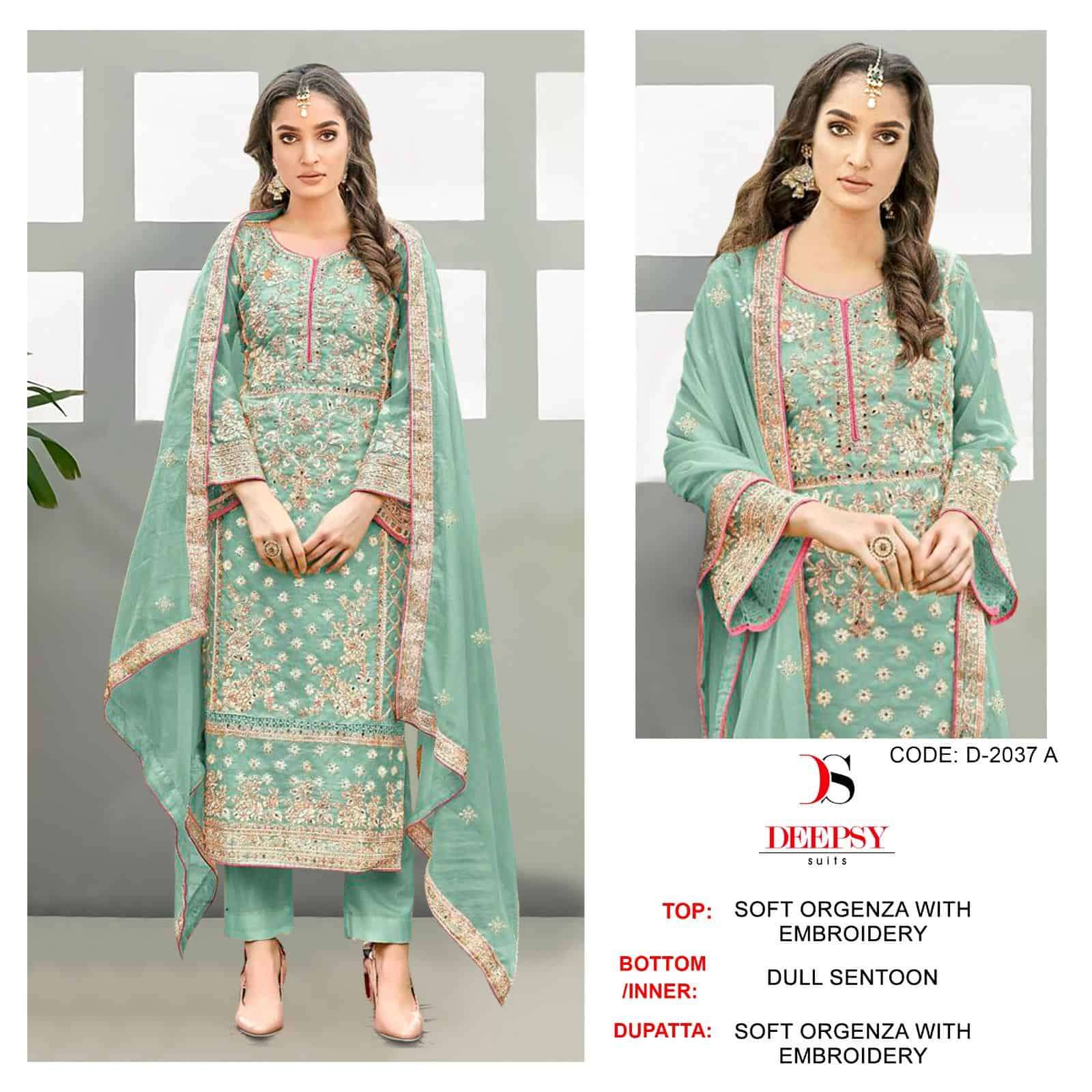 Deepsy D 2037 Colors Festive Wear Style Latest Designer Pakistani Suit Wholesalers