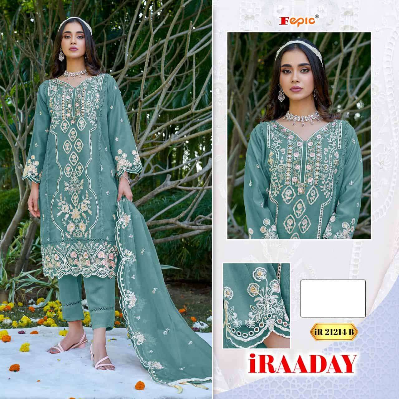 Fepic Iraaday IR 21214 Colors Designer Style Pakistani Salwar Suit Wholesalers