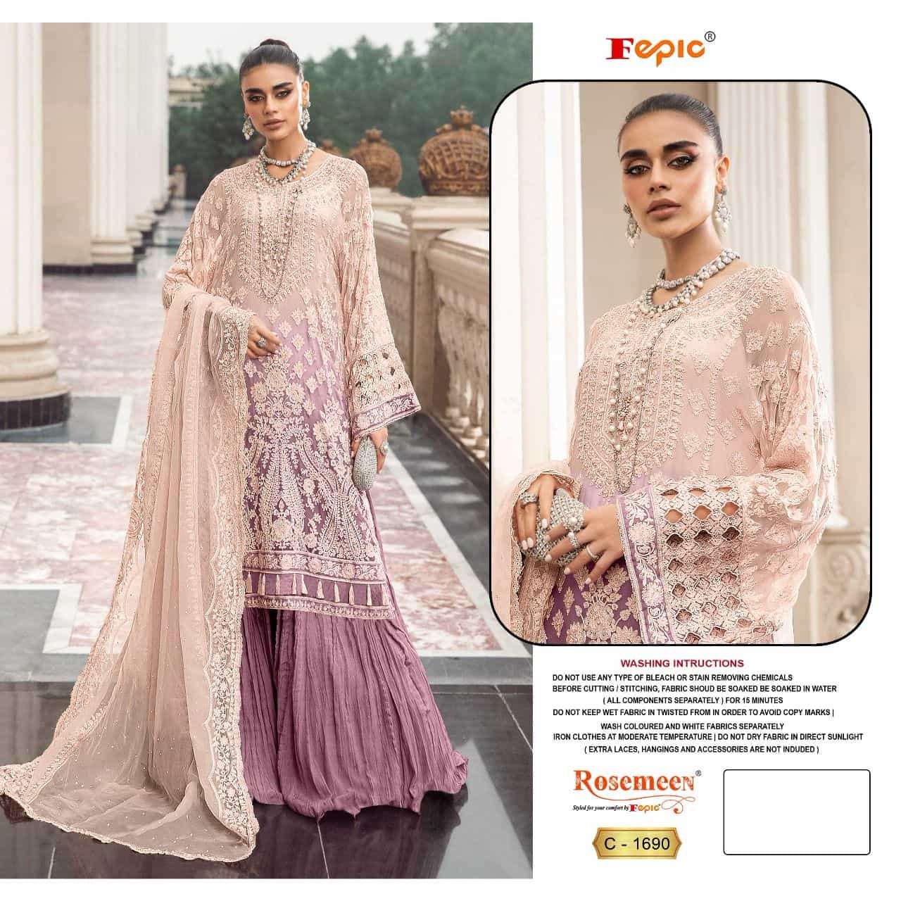 Fepic Rosemeen Designer Pakistani Salwar Suit
