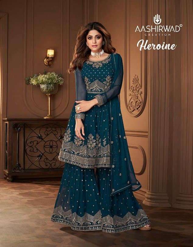 Aashirwad Heroine Designer Free Size Readymade Peplum Style Dress Collection