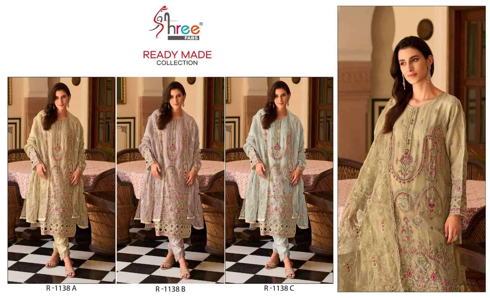 Shree Fabs R 1138 Colors Pakistani Festive Wear Style Designer Readymade Collection