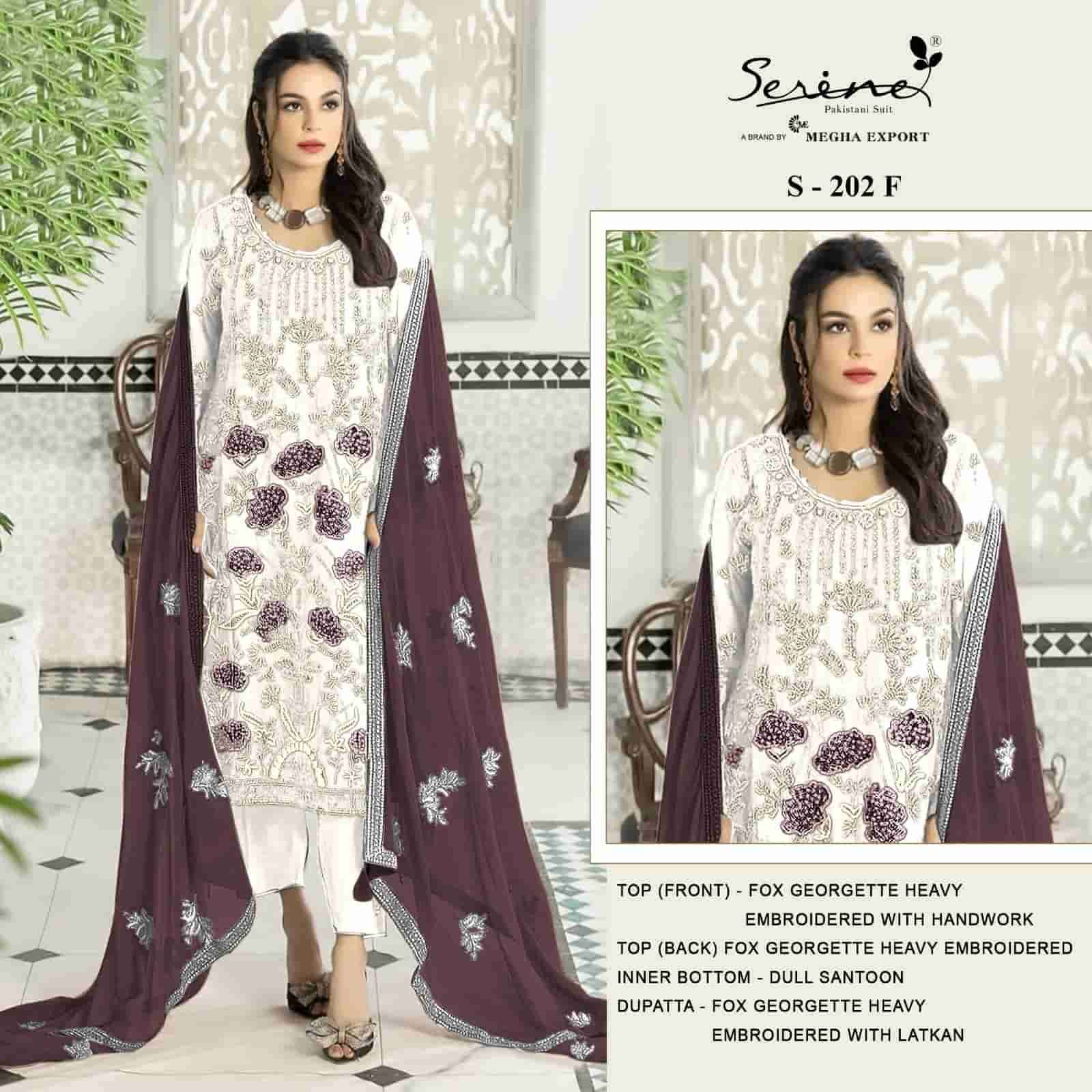 Megha Export S 202 Colors Designer Style Georgette Pakistani Suit Wholesalers