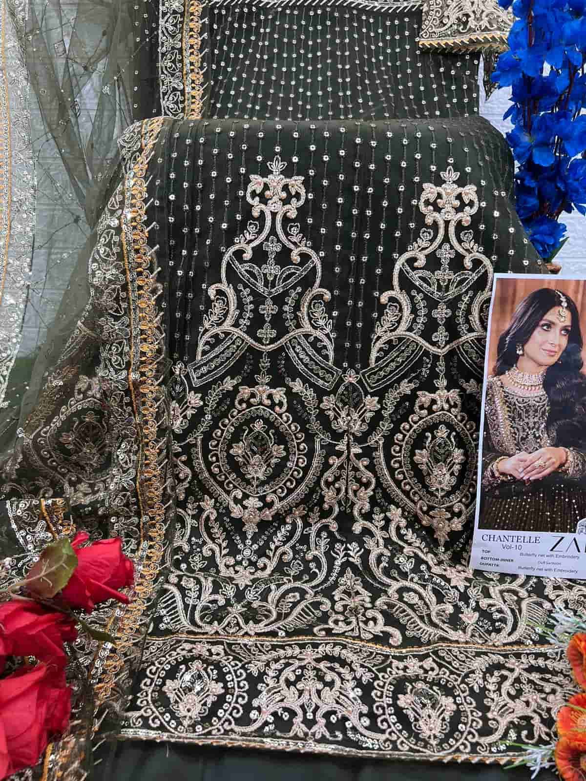 Zaha Chantelle Vol 10 Festive Wear Style Designer Embroidered Suit Wholesalers