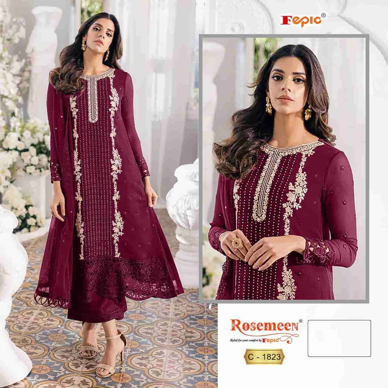 Fepic C 1823 Colors Pakistani Latest Designer Embroidered Suit Wholesalers