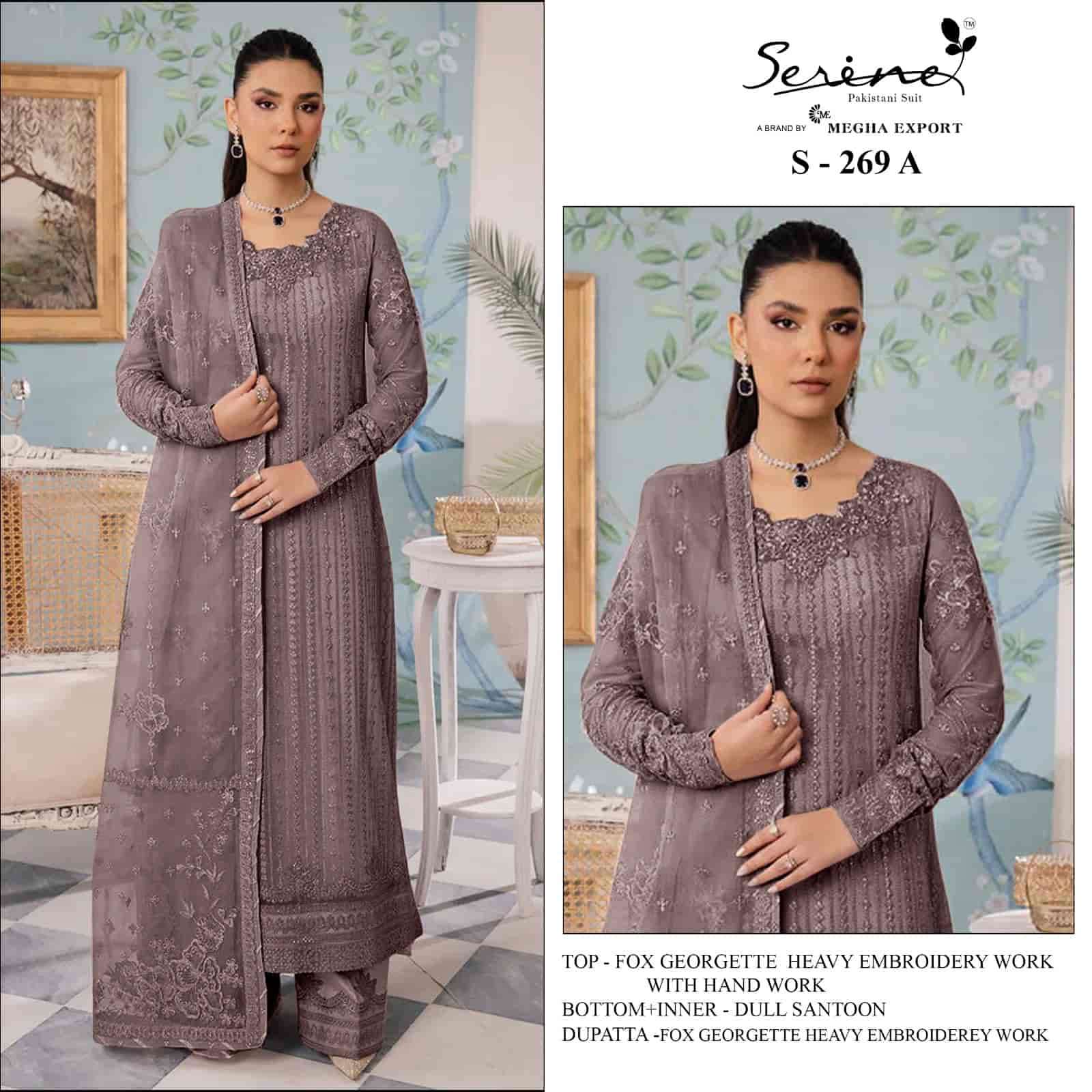 Serine S 269 A Pakistani Festive Wear Style Designer Georgette Suit Ensemble