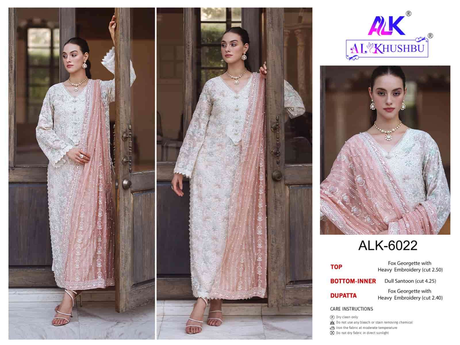 Al Khushbu 6022 Exclusive Designer Georgette Embroidered Suit Collection