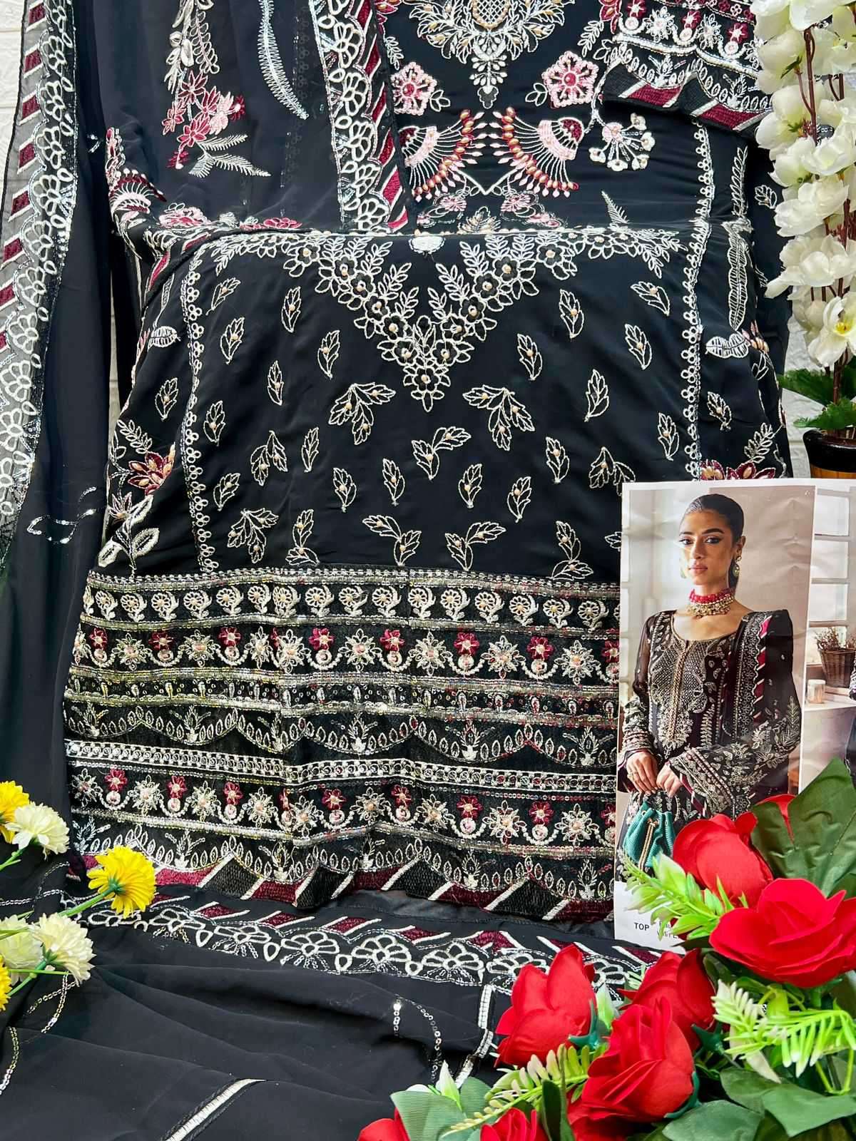 Zaha 10278 Embroidered Georgette Pakistani Suit