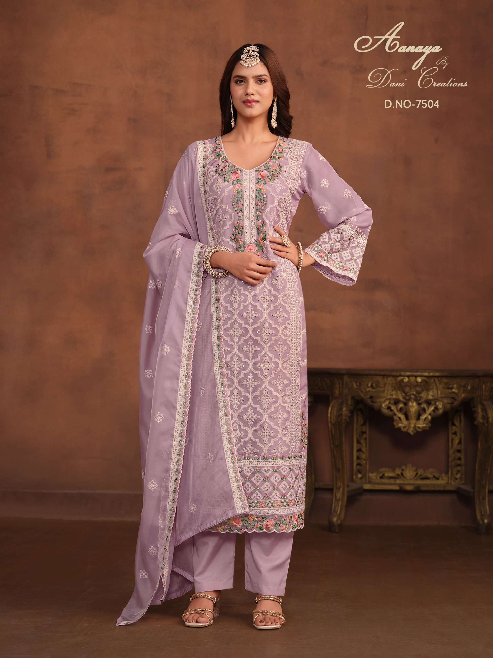 Aanaya Designer Organza Salwar Suit