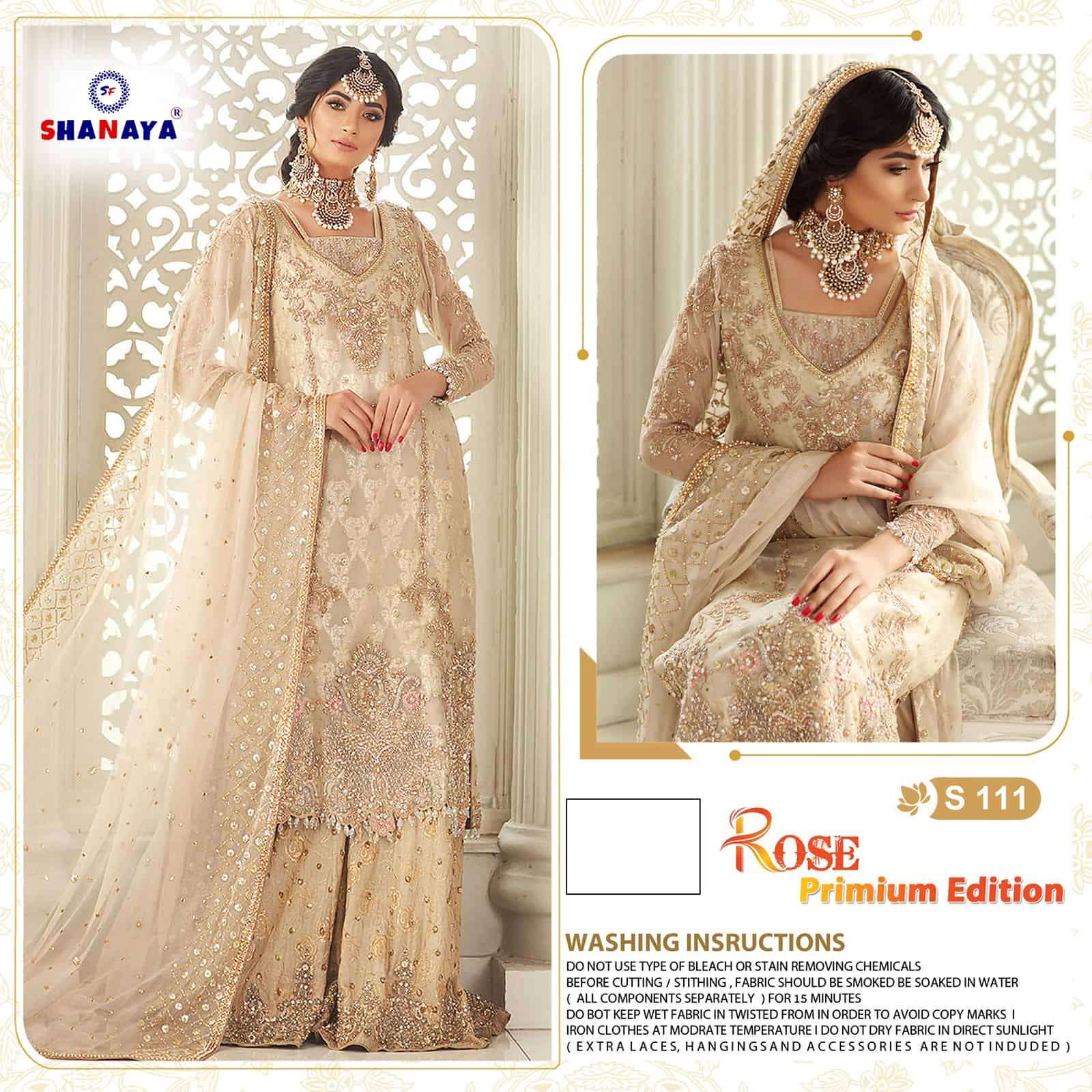 Shanaya S 111 Colors Designer Partywear Pakistani Suit