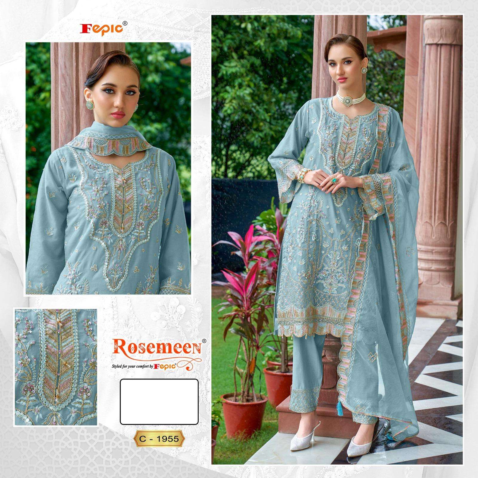 Fepic C 1955 Pakistani Salwar Suit Wholsale price