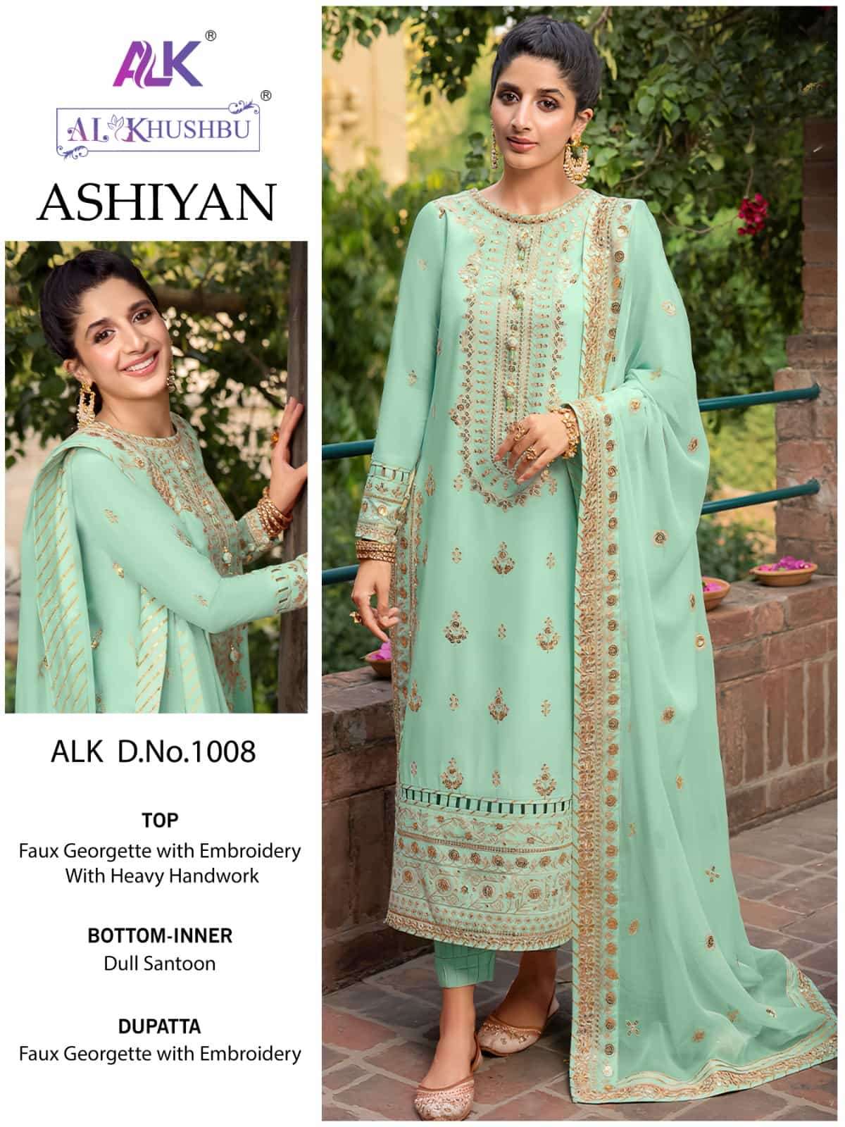 Al Khusbhu Ashiyan 1008 Georgette Suit