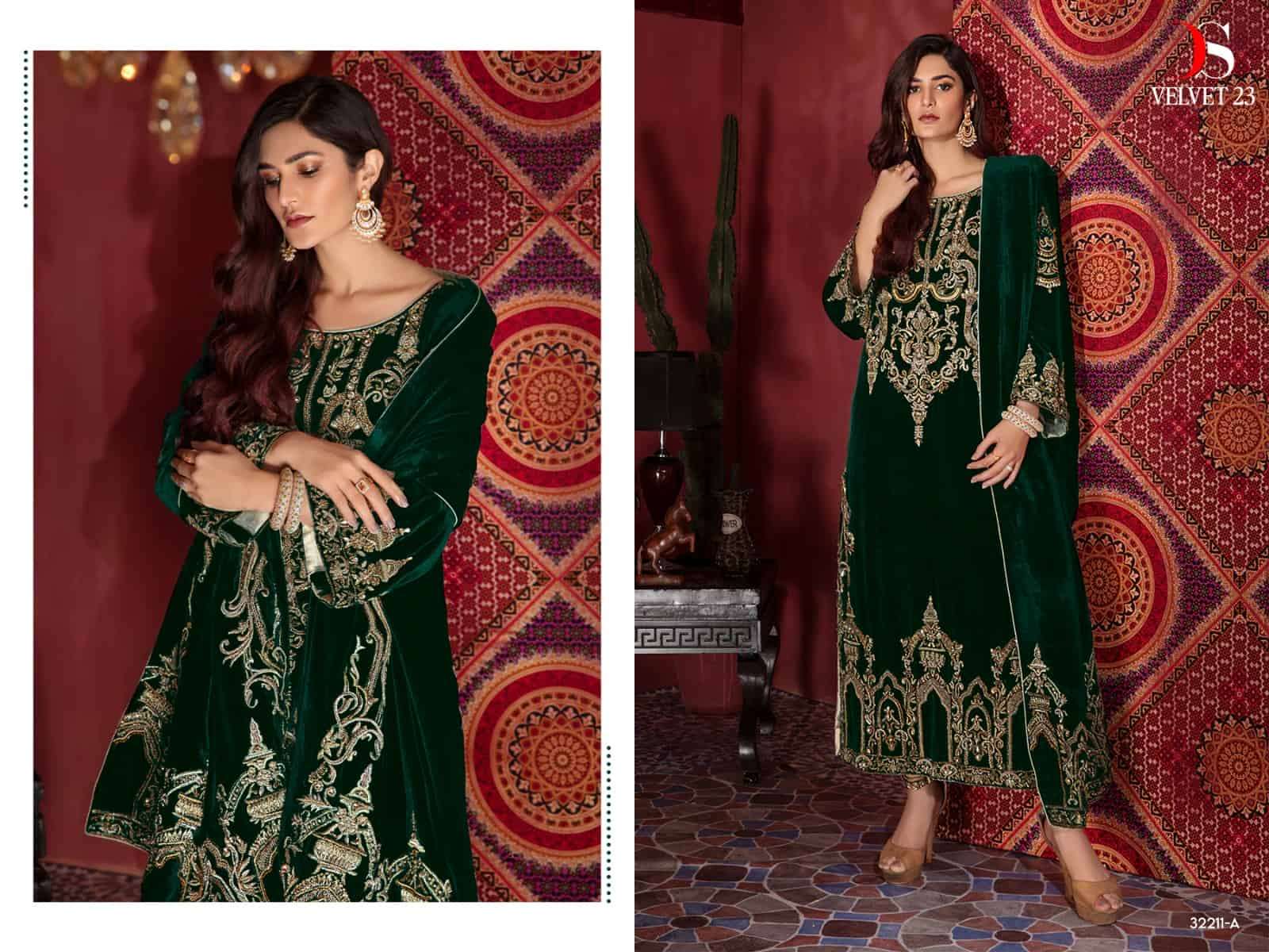 Deepsy Velvet Heavy Embroidered Salwar Suit