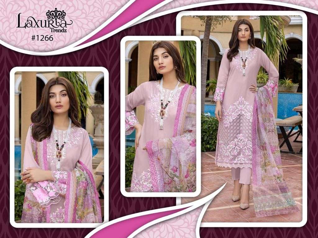 Laxuria Trends 1266 Pakistani Fancy Designer Readymade Suit