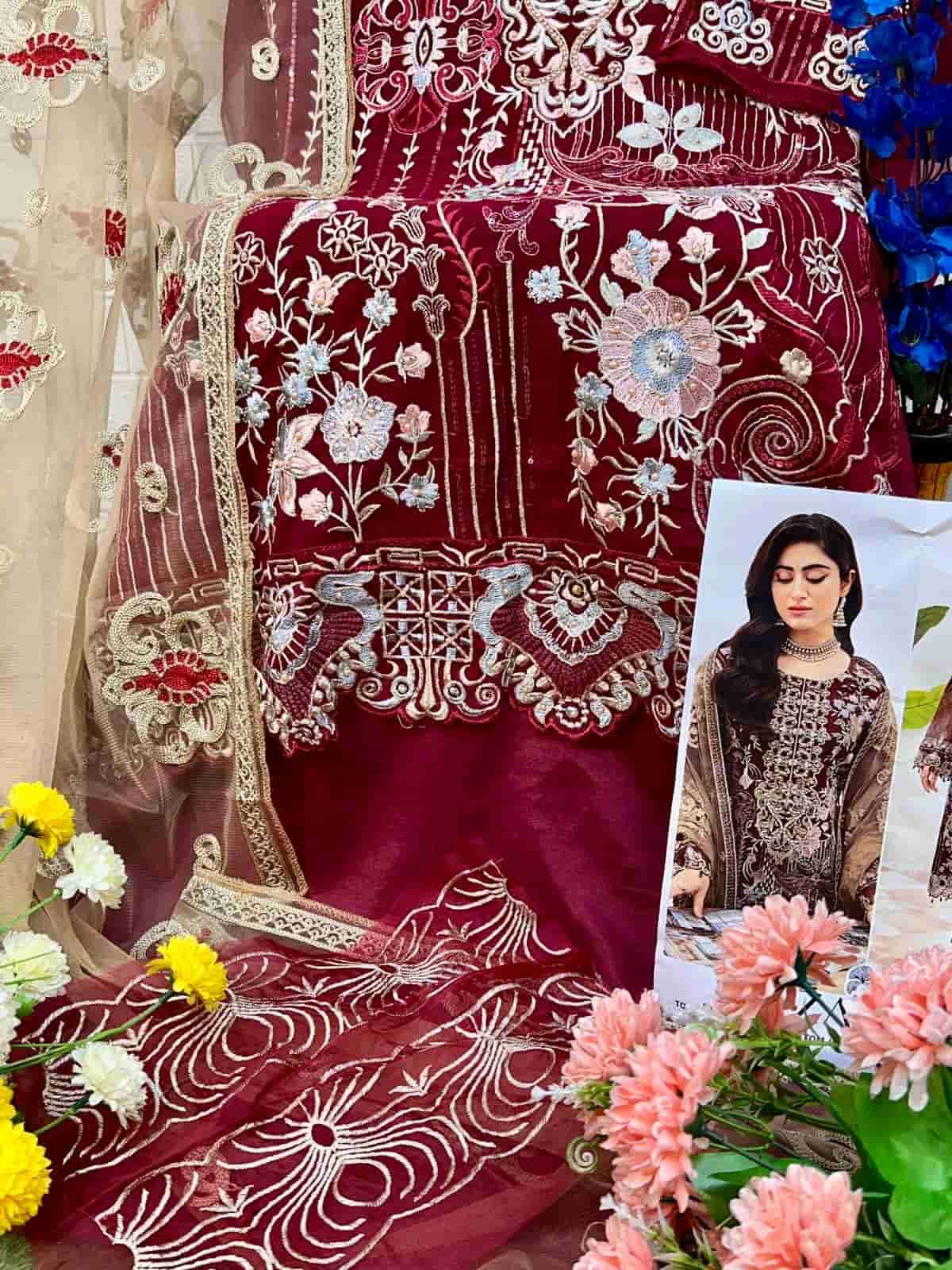 Zaha 10274 Heavy Embroidered Pakistani Dress
