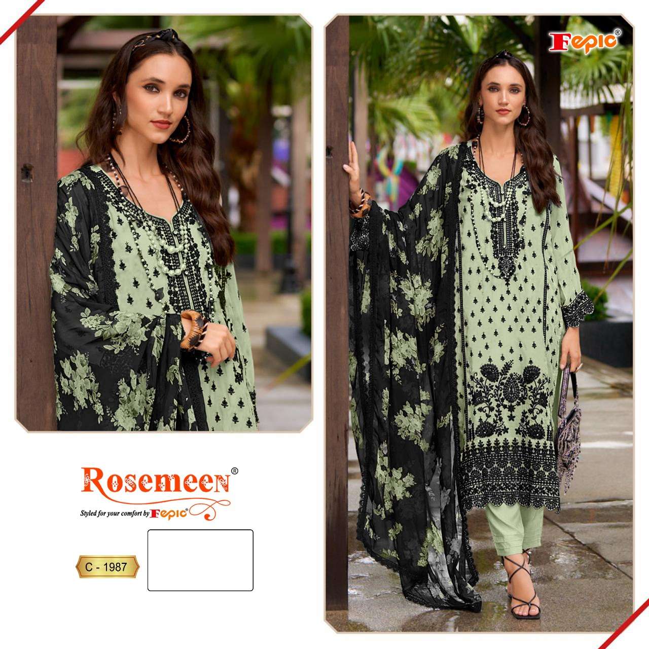 Fepic C 1987 Pakistani Salwar Suit Collection
