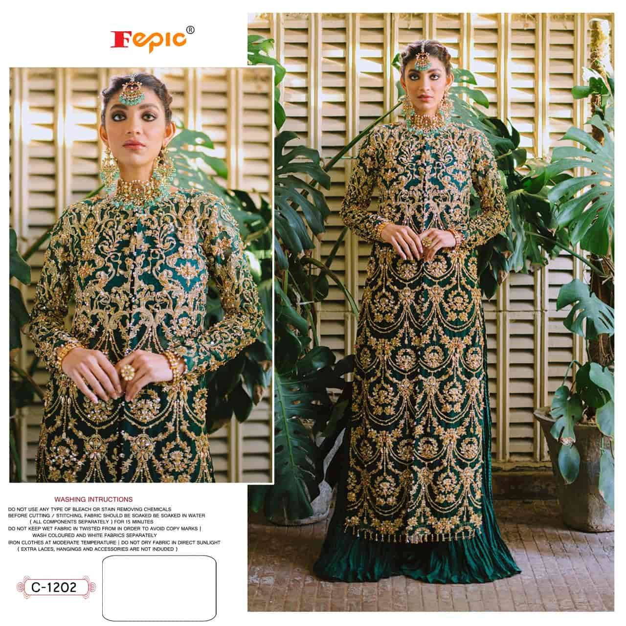 Fepic C 1202 Heavy Designer Style Pakistani Embroidered Suit Collection