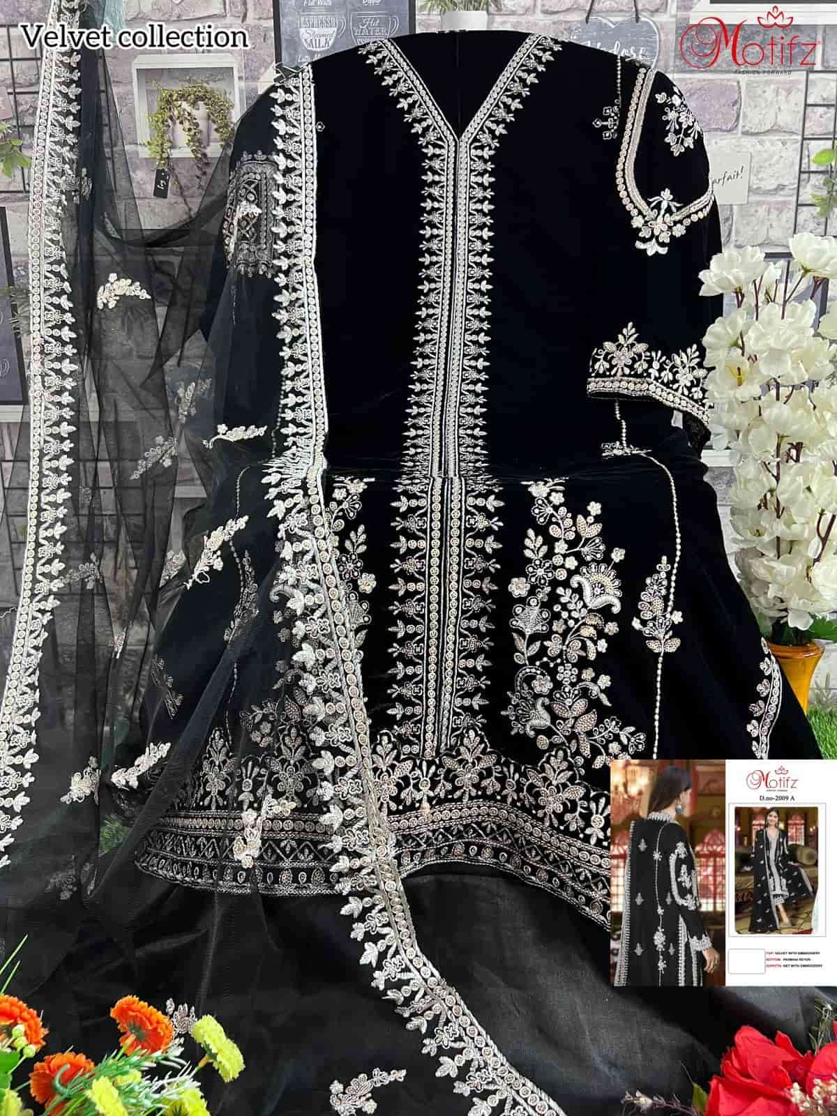 Motifz 2009 Colors Pakistani Festive Wear Style Designer Winter Wear Suit Exporters